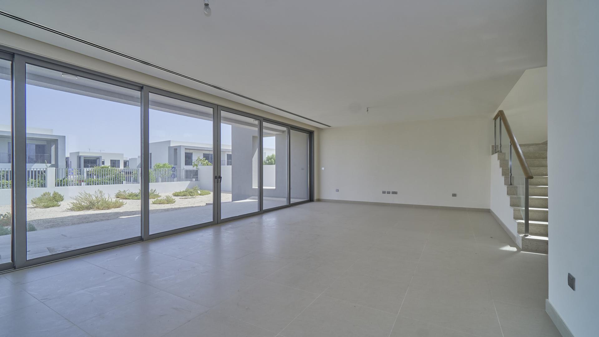Empty room in large modern villa, Sidra 1, Dubai Hills Estate, available for rent