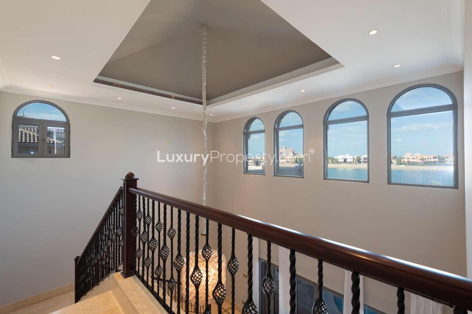 Exceptional 5-bedroom villa exterior on Palm Jumeirah, Signature Villas community, short-term rental