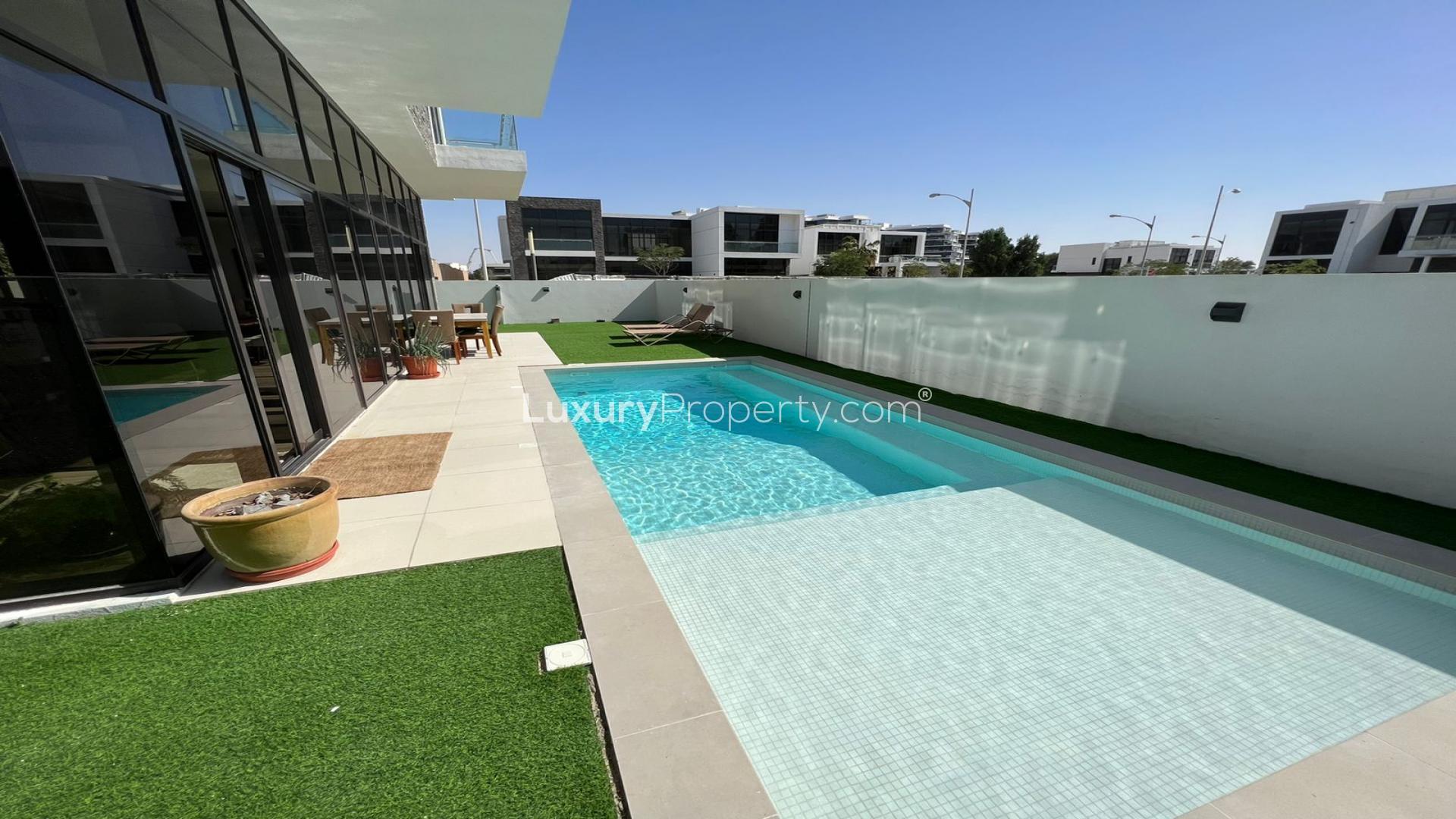 Modern 5-bedroom villa with private pool in Trump Estates, Damac Hills, for rent