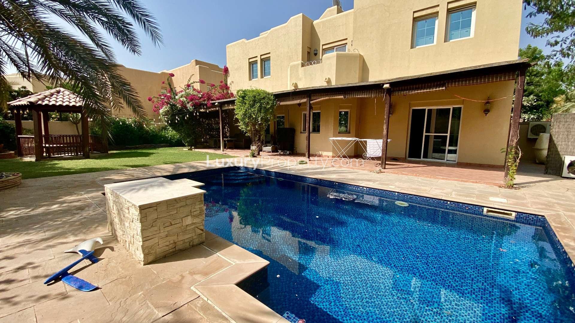 Arabian Ranches Terra Nova villa with landscaped garden and garage, available for rent