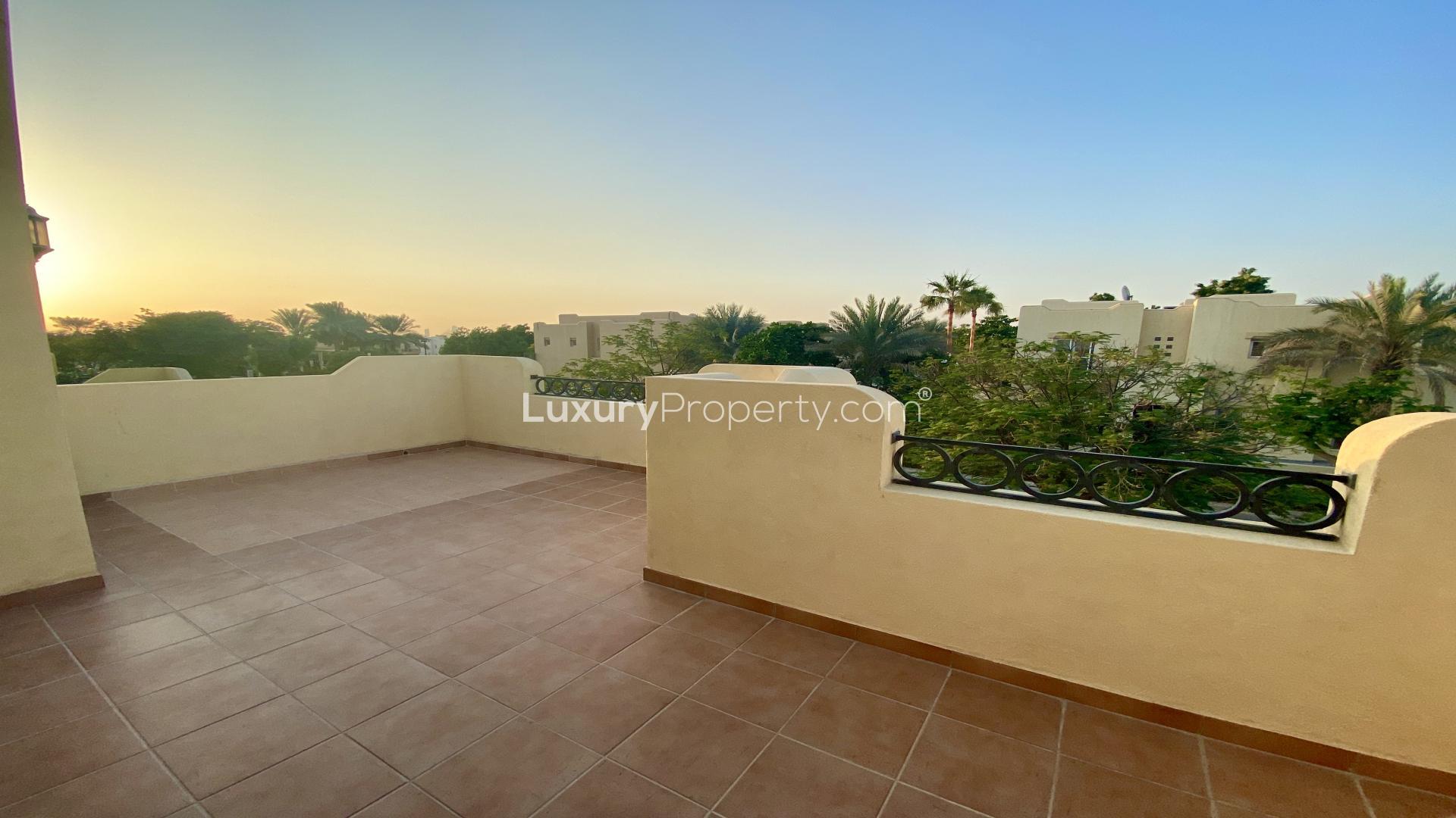 Villa for rent in Terra Nova, Arabian Ranches with spacious driveway and modern architecture