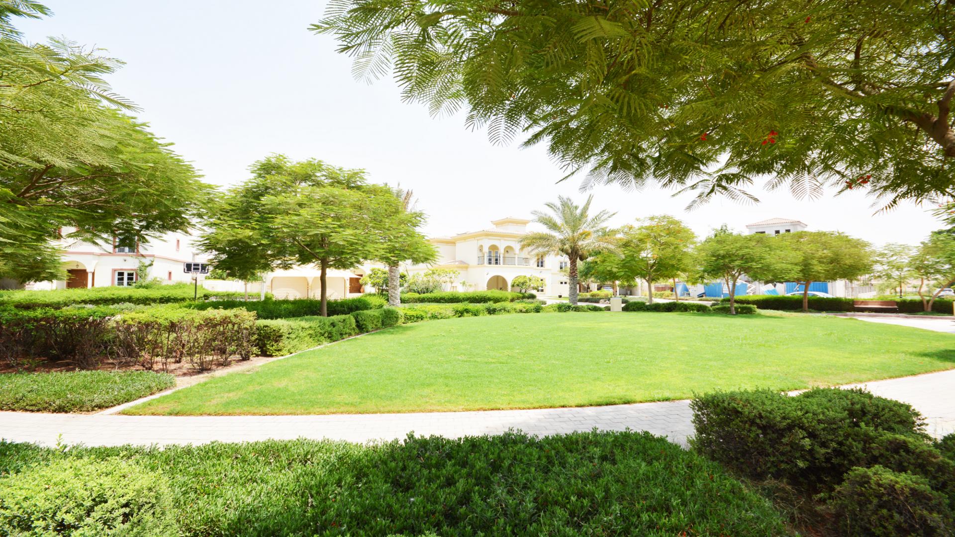 Spanish-style villa with pergola and large garden in The Villa Community, Dubai