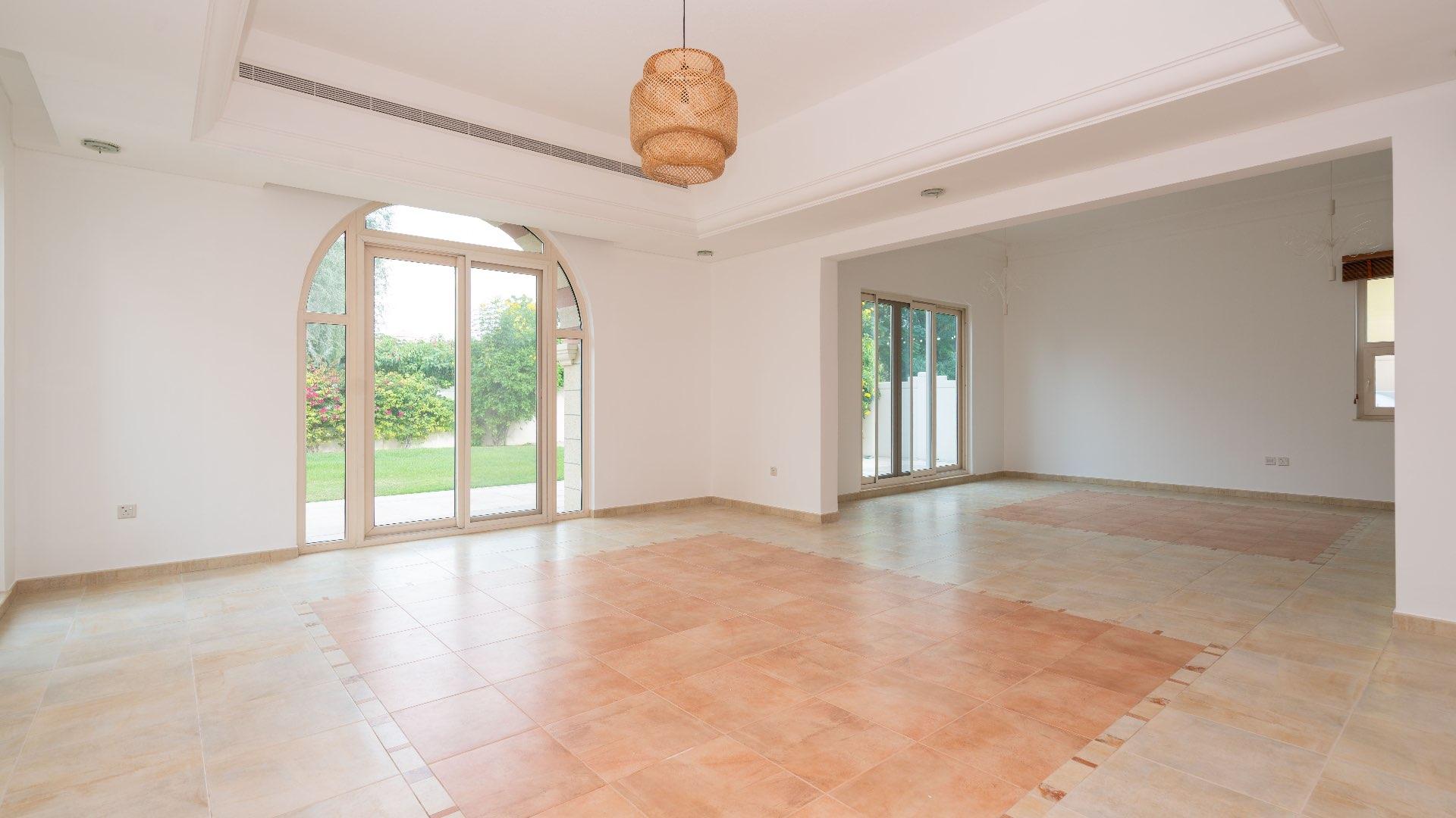 Park-facing villa with garden in Victory Heights, Dubai Sports City, 5-bed home for rent