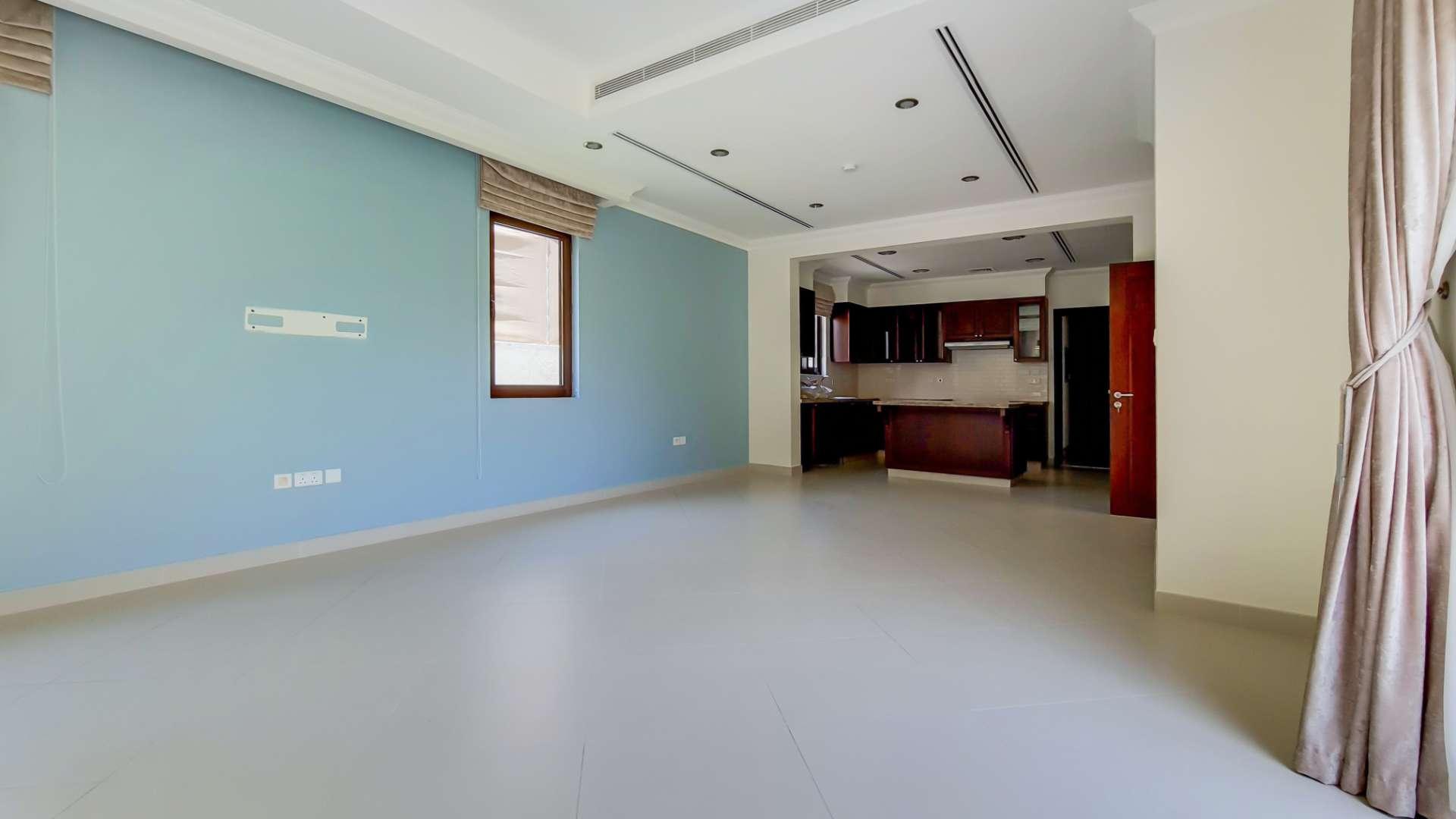 Bright living room with garden view in Yasmin Villa, Arabian Ranches 2, for rent
