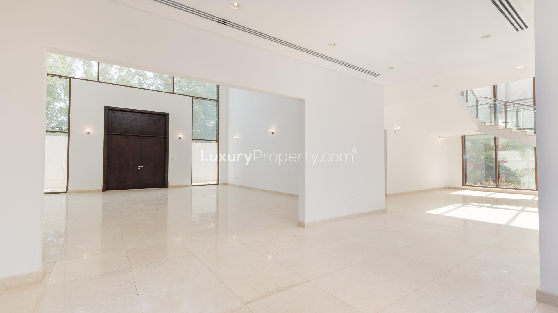 Spacious living area in five-bedroom villa, Meydan Gated Community, Millennium Estates, for sale