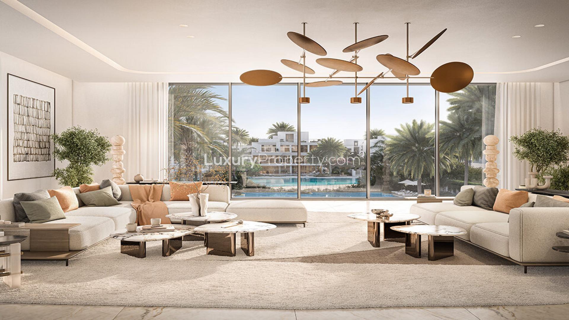 Modern 5-bedroom villa exterior at Mirage The Oasis, Akoya, for sale by Emaar