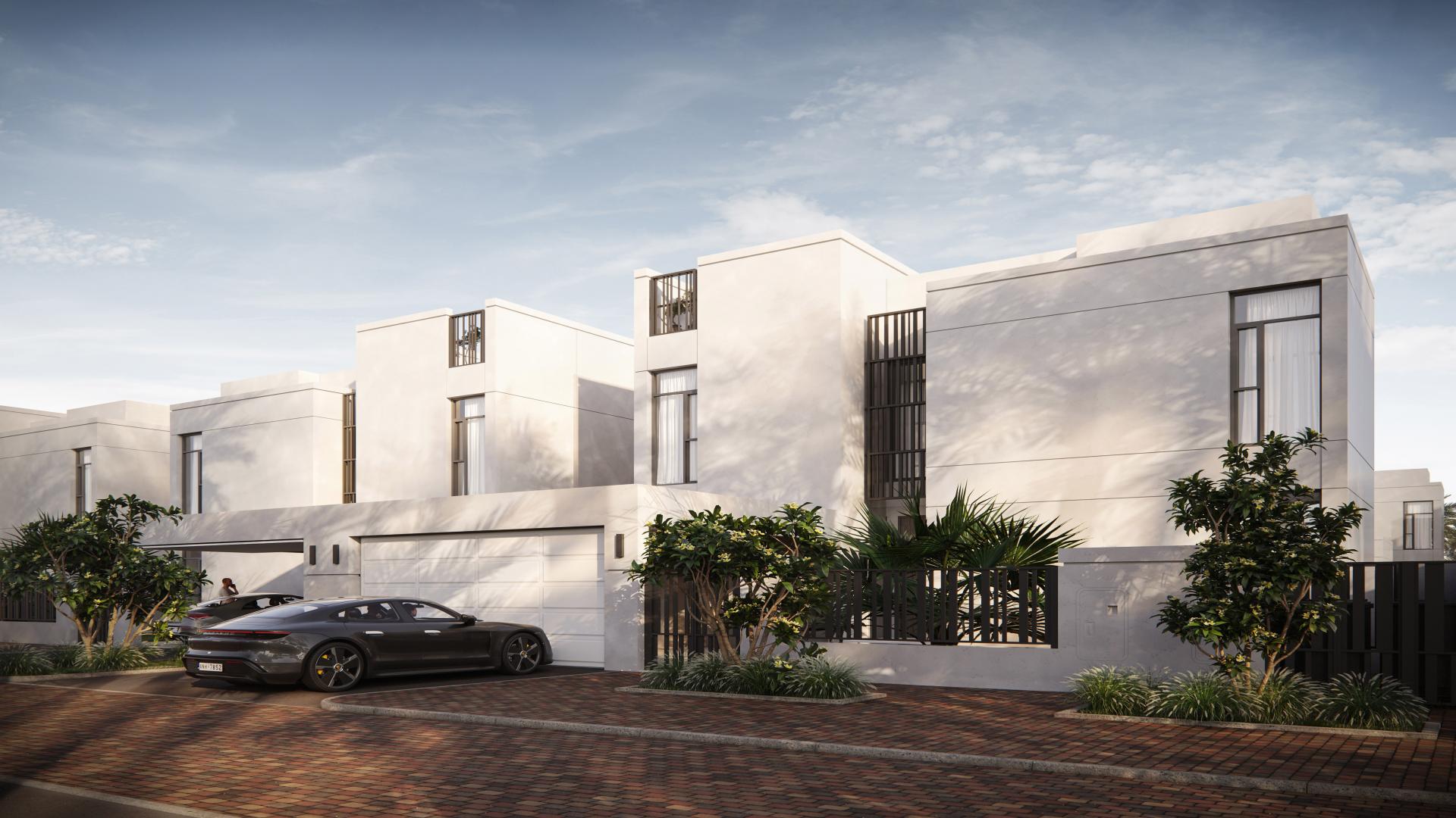 Luxury open-plan living room in Sunrise Living Villa, Jumeirah Park. Modern design and decor