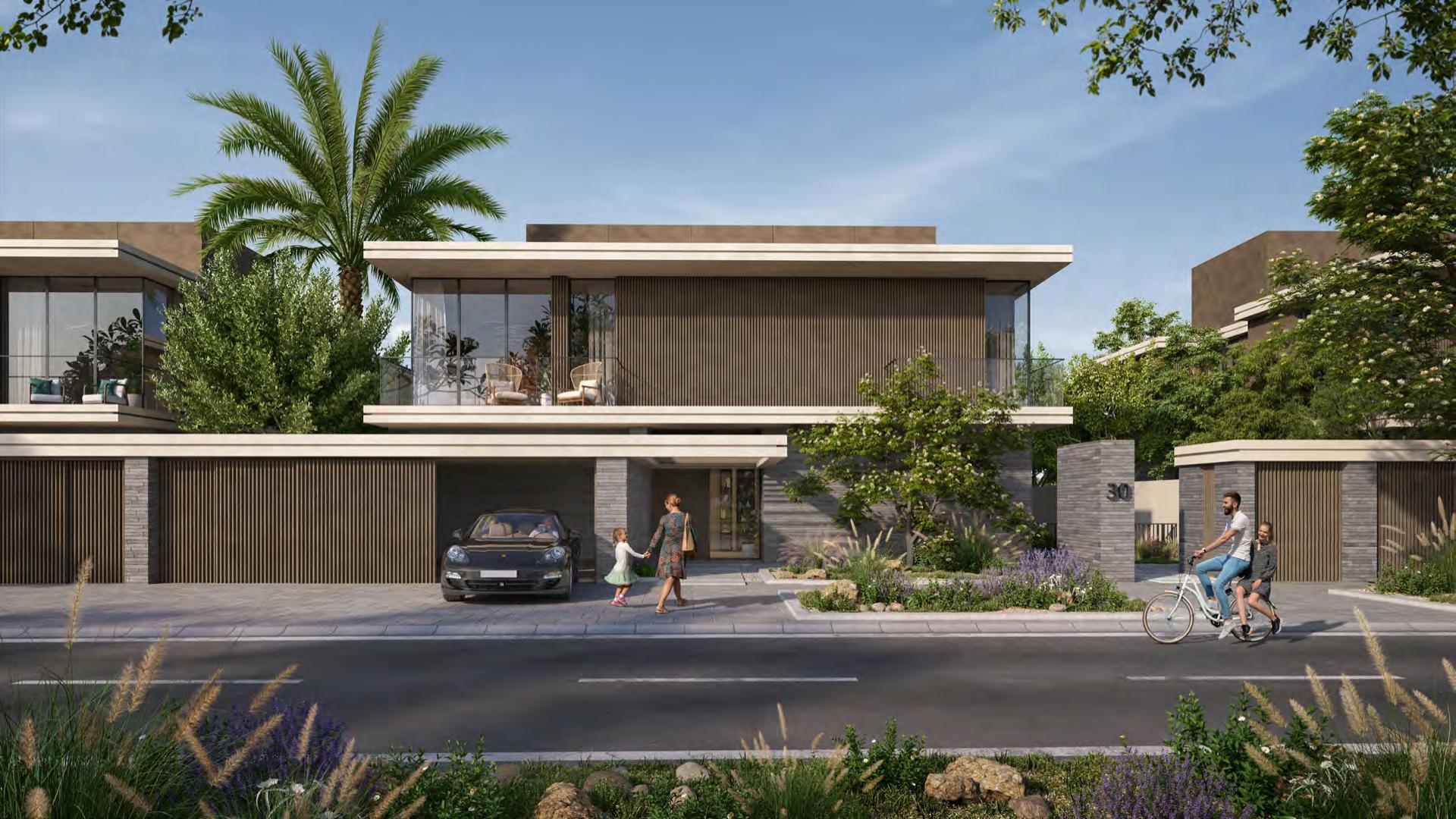 Modern kitchen and dining area in 5-bedroom villa, Athlon, Dubai Land