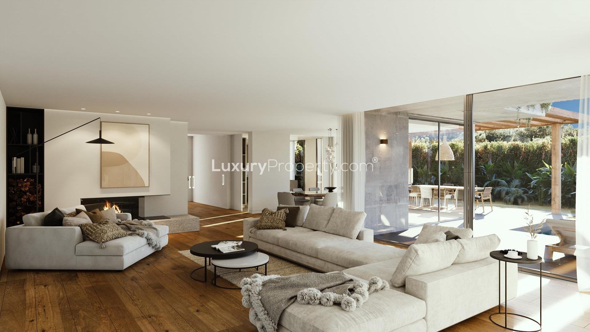 Modern Cascais villa with pool, terrace, and eco-friendly design features for sale