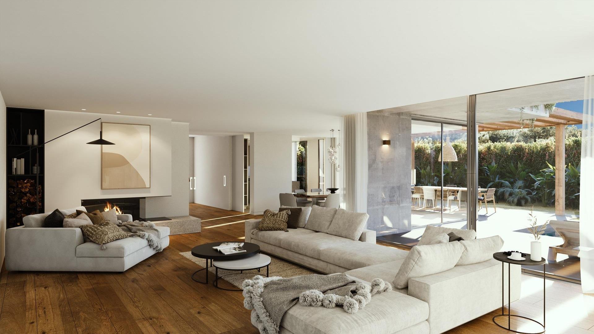 Modern Cascais villa with pool, terrace, and eco-friendly design features for sale