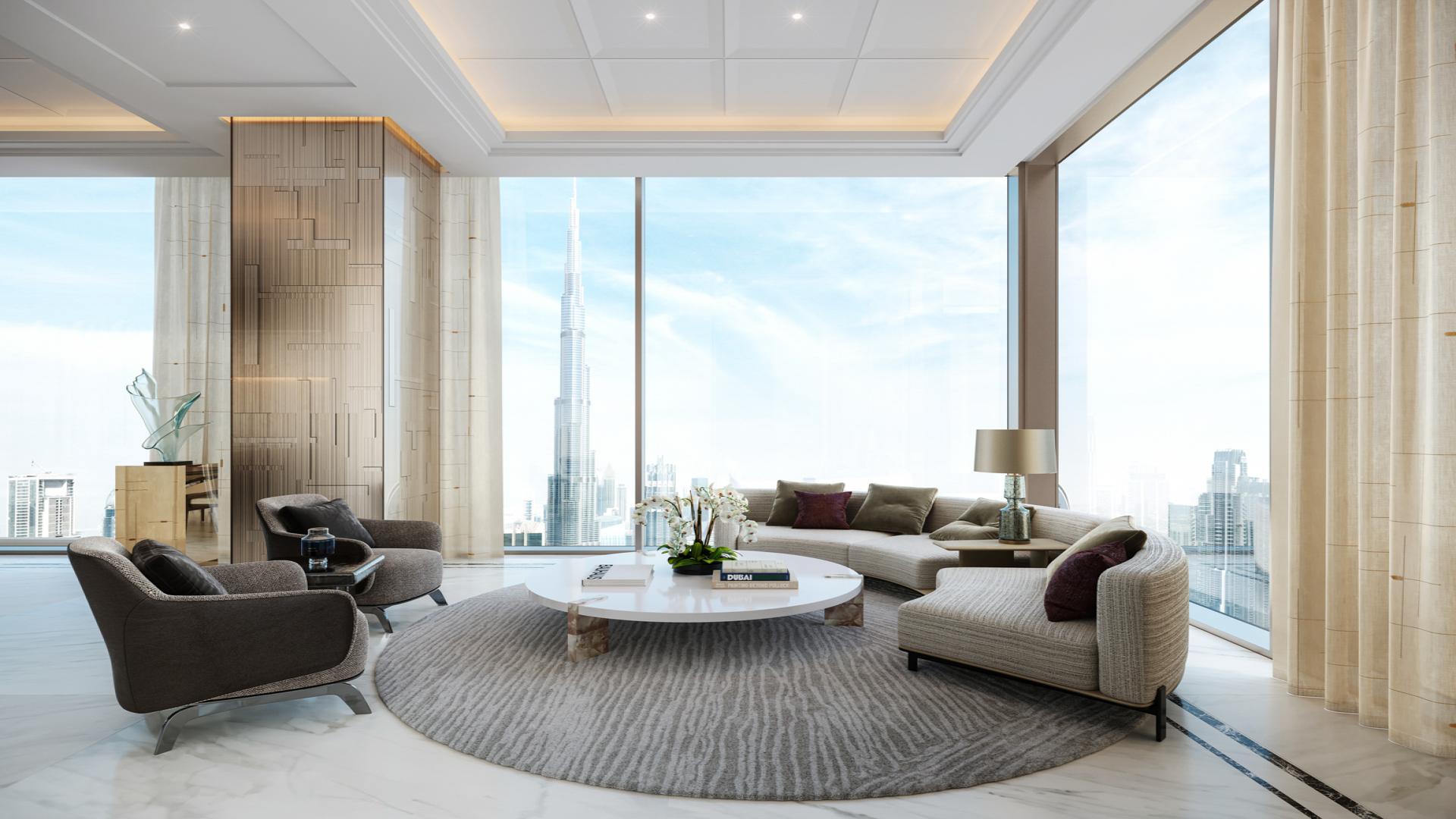 Triplex Sky Mansion in Business Bay with stunning views of Burj Khalifa, Waldorf Astoria Residences