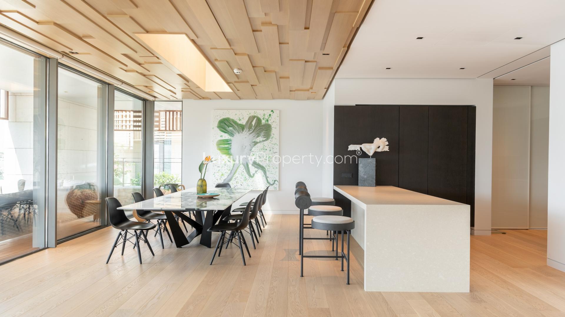 N/A,Modern dining area in luxury villa at The Ritz-Carlton Residences, Bodrum