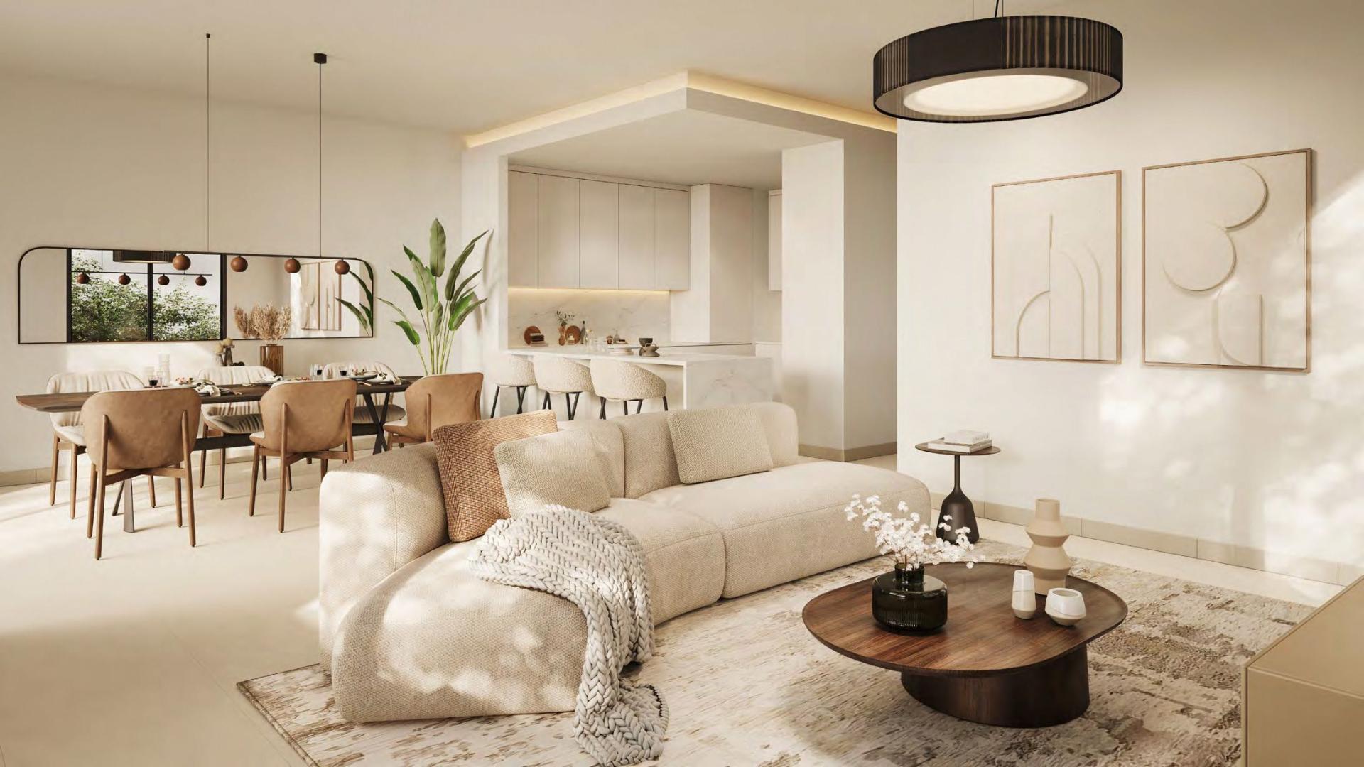 Luxurious living room in Opal Gardens villa, Meydan District 11, with elegant decor