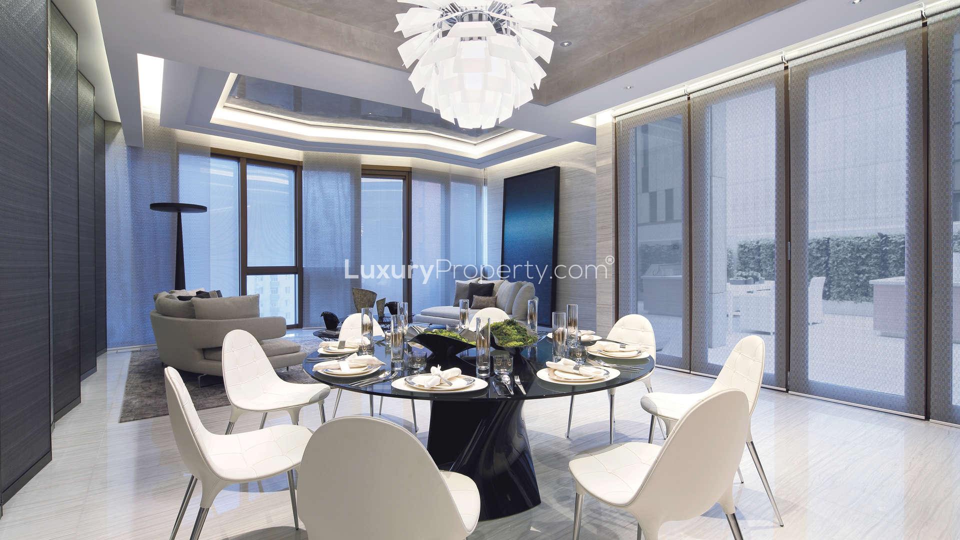 Ultramodern dining room in five-bedroom villa, 23-39 Blue Pool Road, Happy Valley, Hong Kong