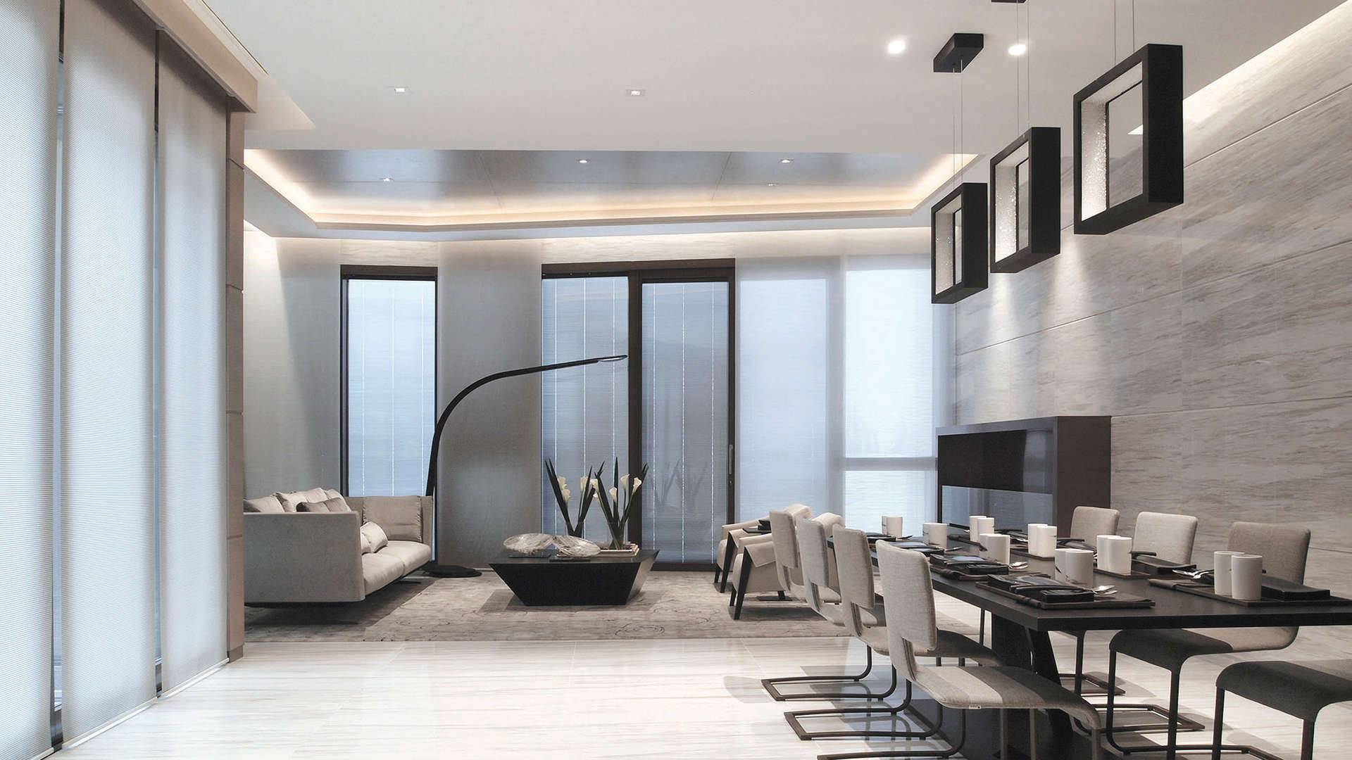 Luxurious villa living room with modern decor in Happy Valley, Blue Pool Road