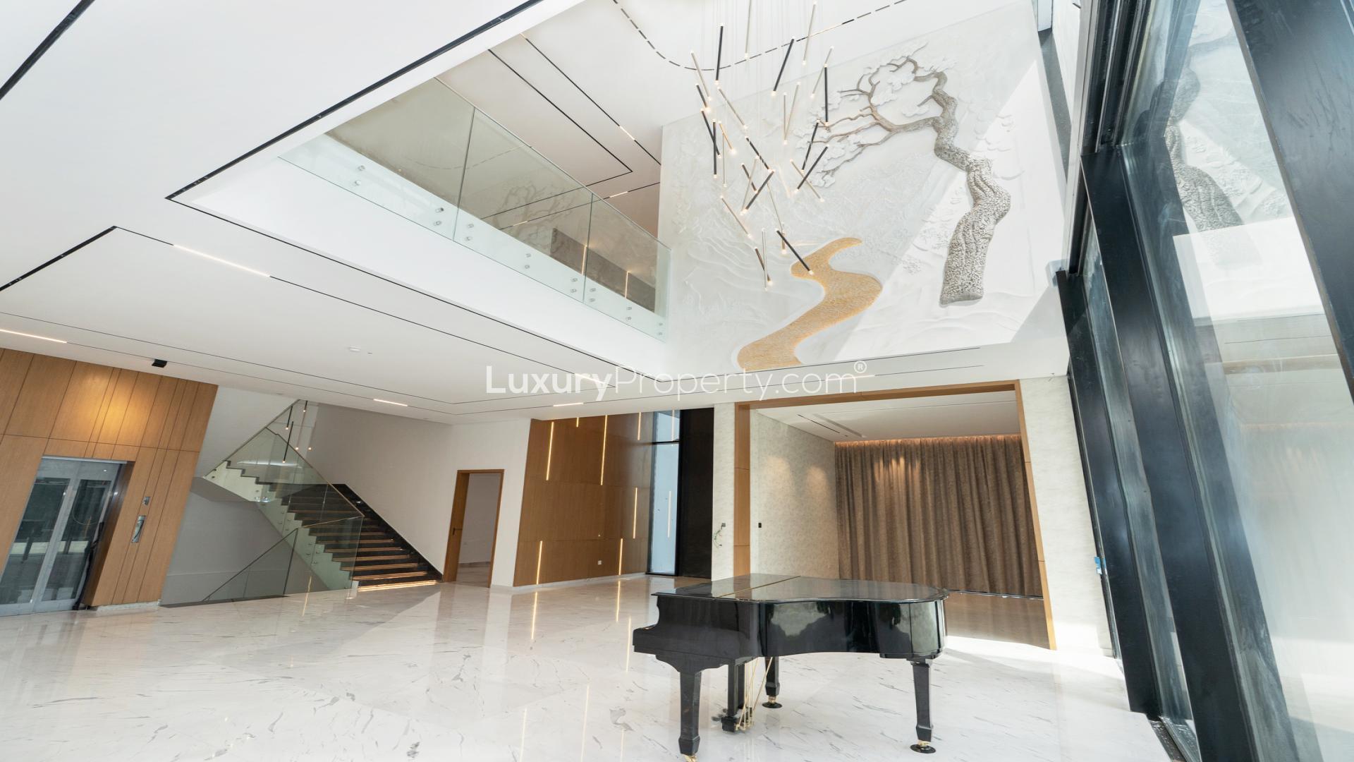 High-end Al Wasl villa kitchen with modern design and branded finishes, LP44210