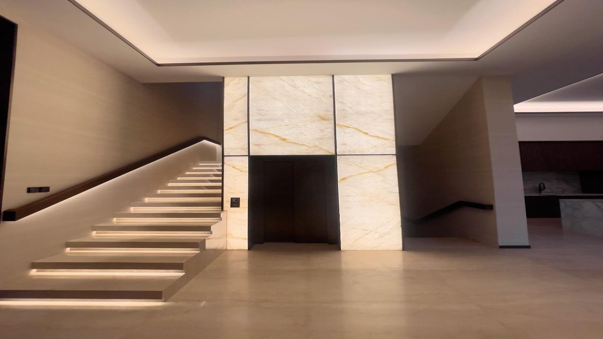 Luxury villa with pool, modern design, Burj Khalifa view, Al Wasl, The Galleria Villas