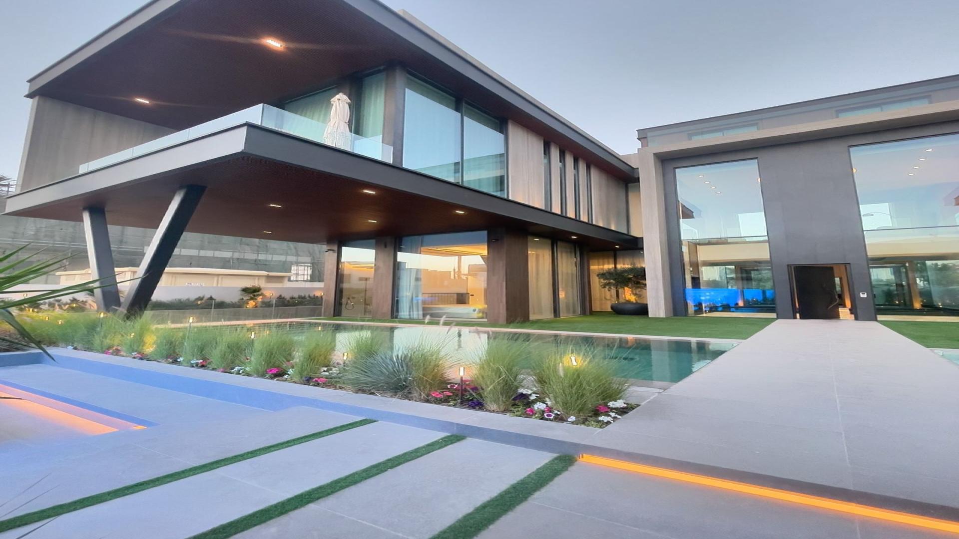 Luxury villa with pool, modern design, Burj Khalifa view, Al Wasl, The Galleria Villas