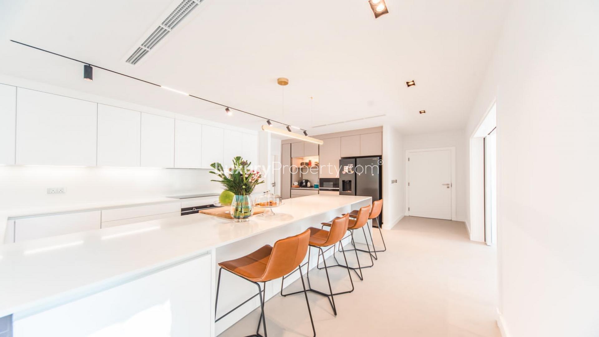 Upgraded villa with open plan dining and kitchen in Arabian Ranches, Saheel community