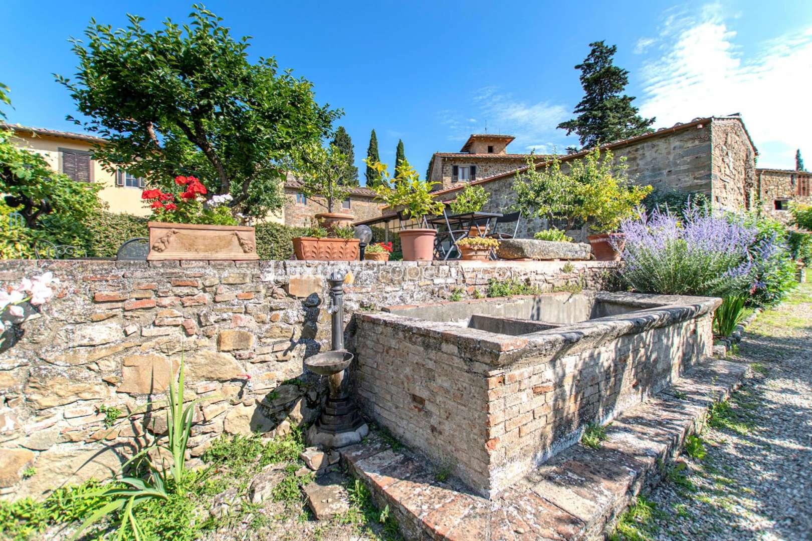 Classical Villa Entrance in Antico Borgo Chianti Classico, Florence - LP04993 for Sale