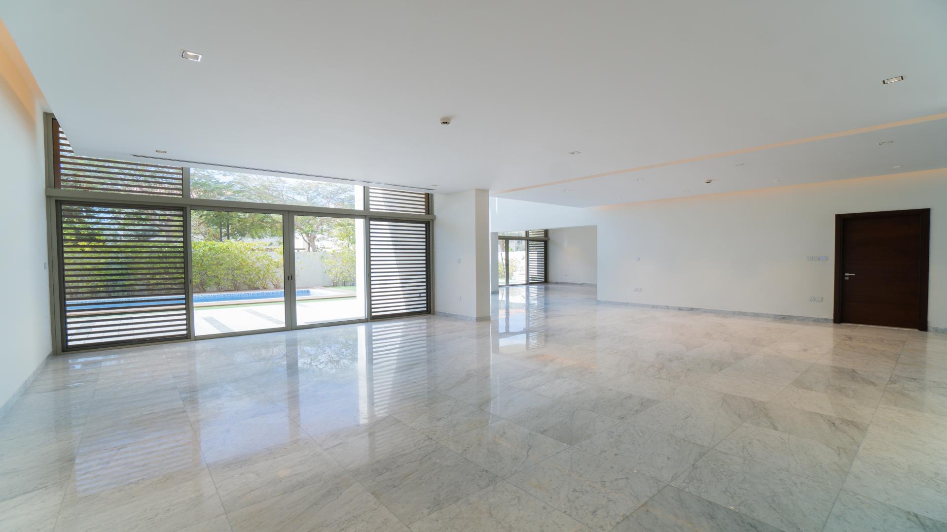 Brand new contemporary villa exterior in District One, Mohammed Bin Rashid City, for sale