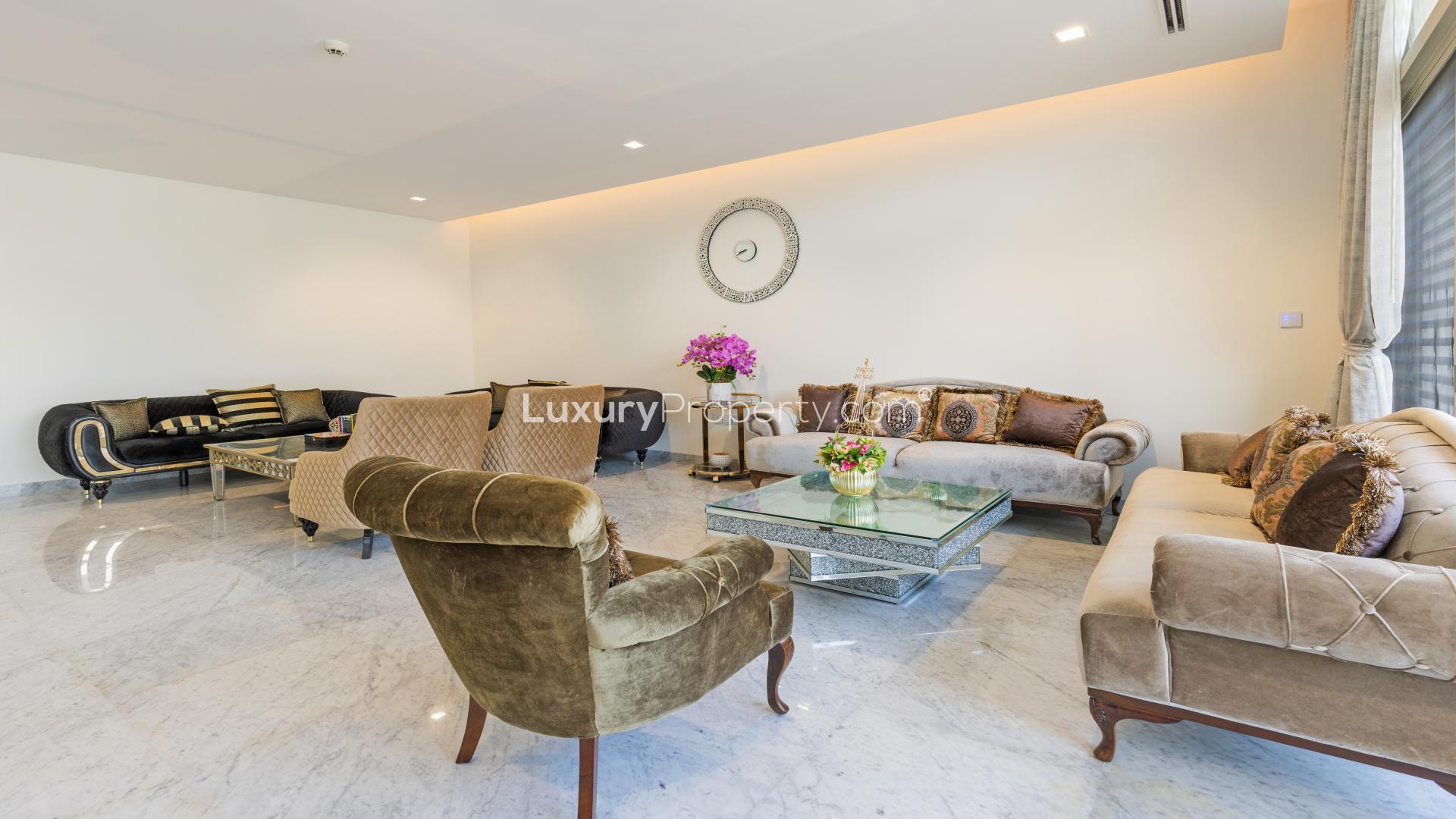 Luxurious villa poolside with gazebo and skyline views in District One, Mohammed Bin Rashid City