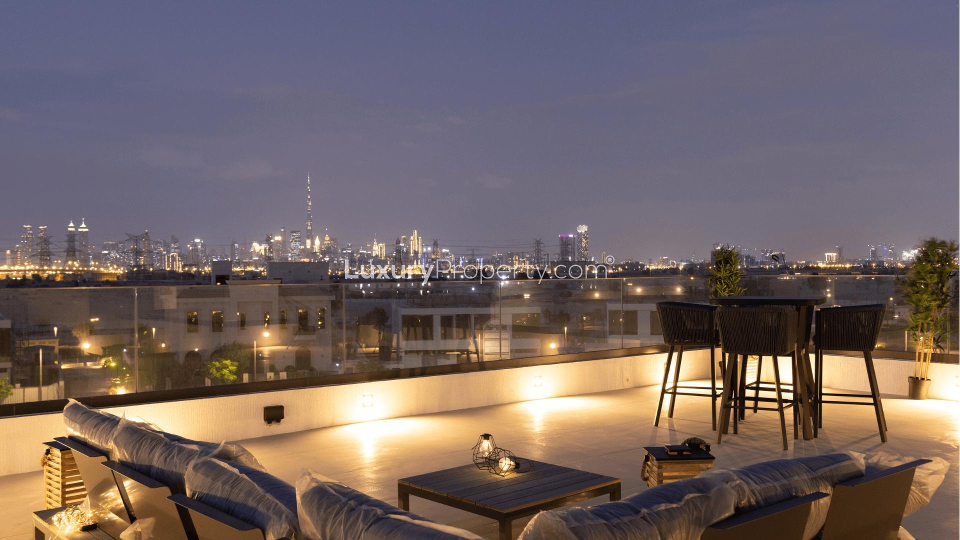 Brand new 5-bedroom villa in Dubai Hills Estate with modern design and lush landscaping