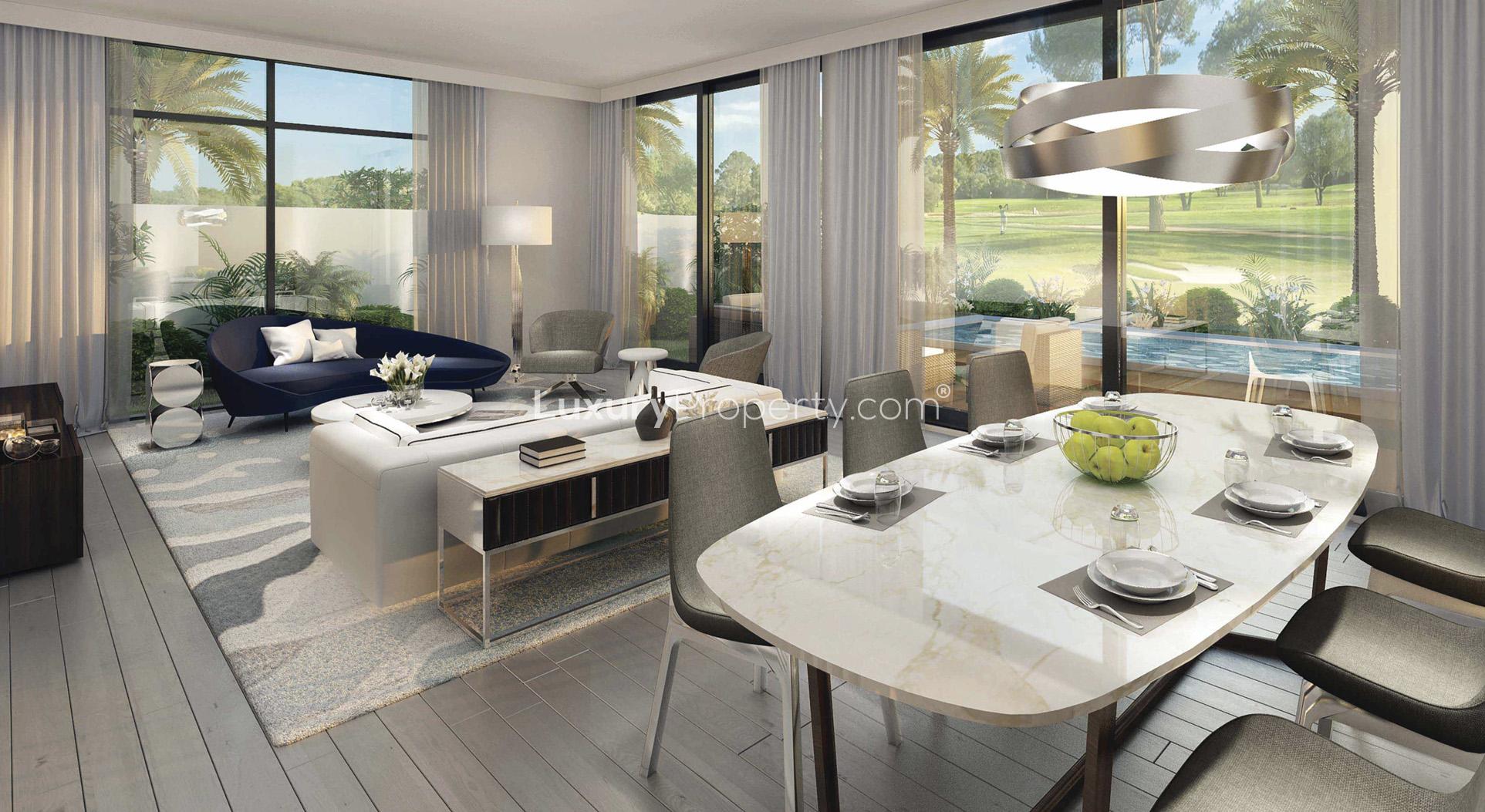 Five-bedroom villa with pool and golf course view at Dubai South Golf Links