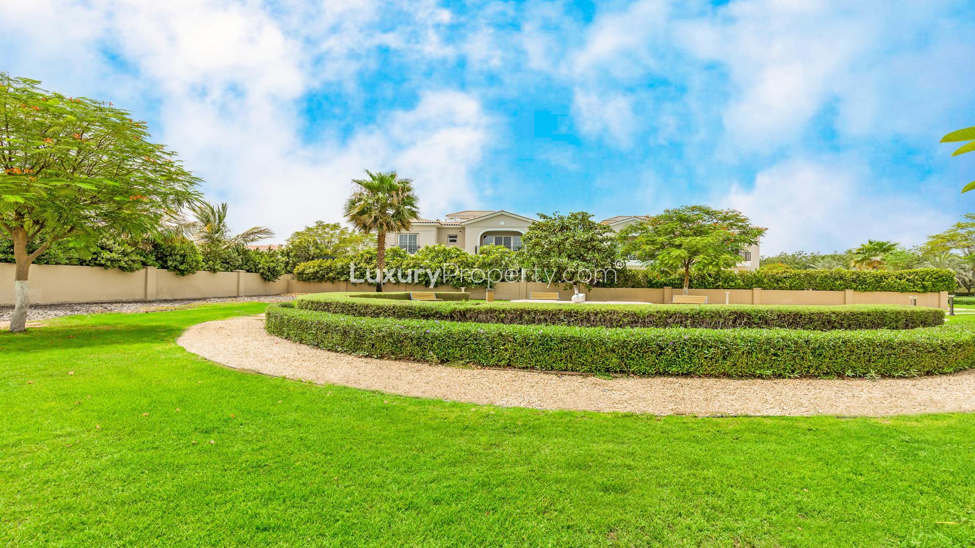Luxurious 5-bedroom villa with landscaped garden in Jumeirah Golf Estates, Earth community