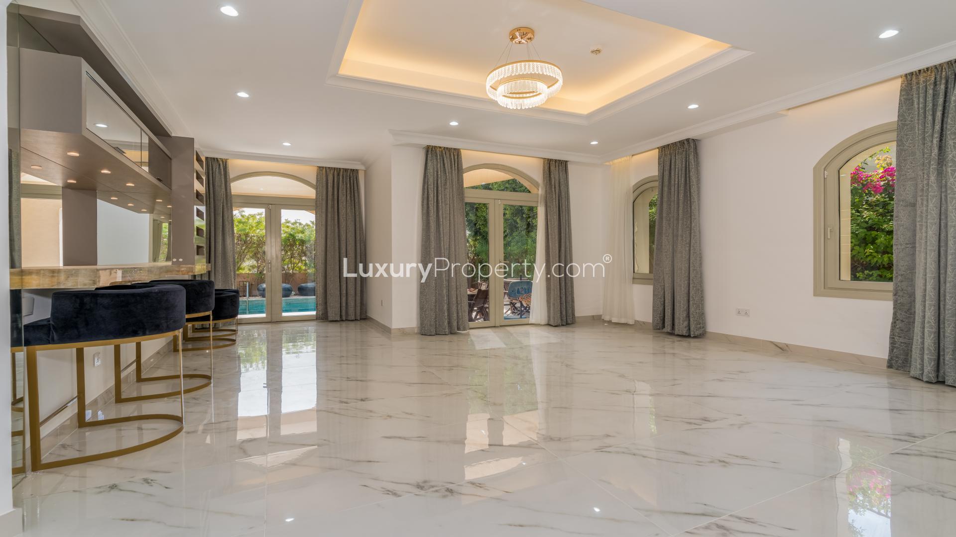 Stunning five-bed villa with pool in Jumeirah Golf Estates Fire community for sale