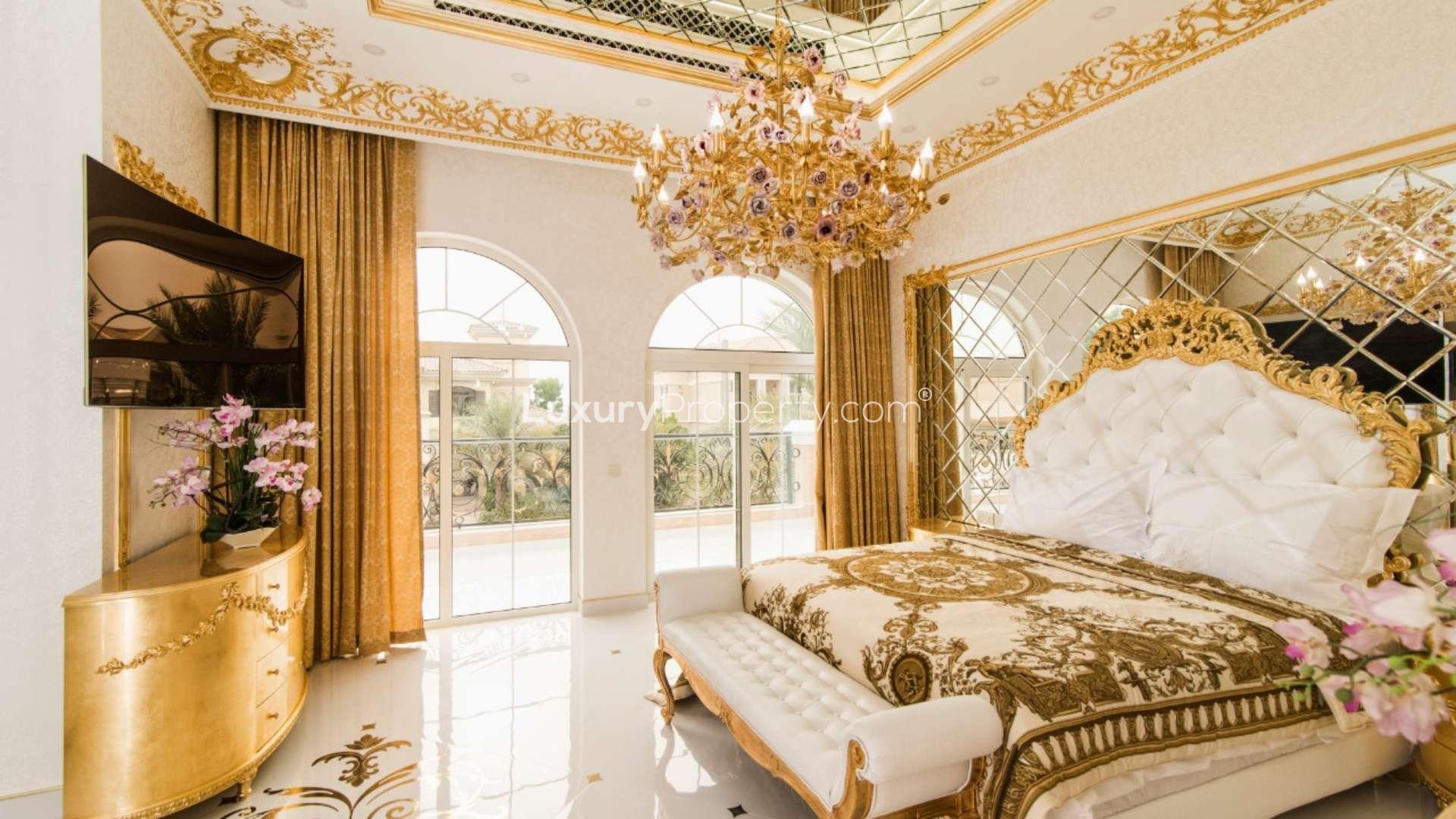 Luxurious dining area in opulent 5-bedroom villa, Palm Jumeirah Garden Homes