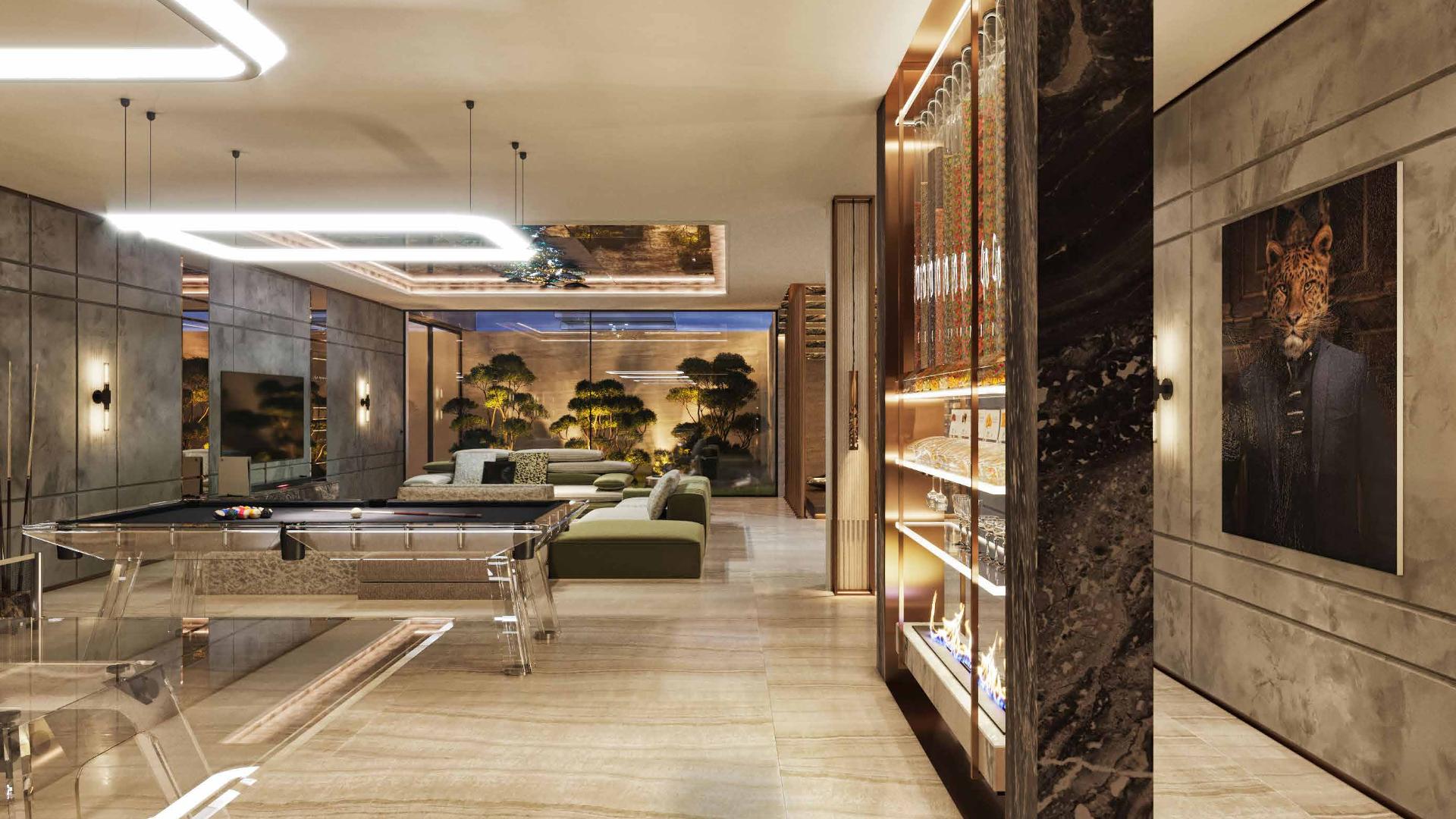 Luxurious Gems Estates villa exterior with modern design in Damac Hills, five bedrooms