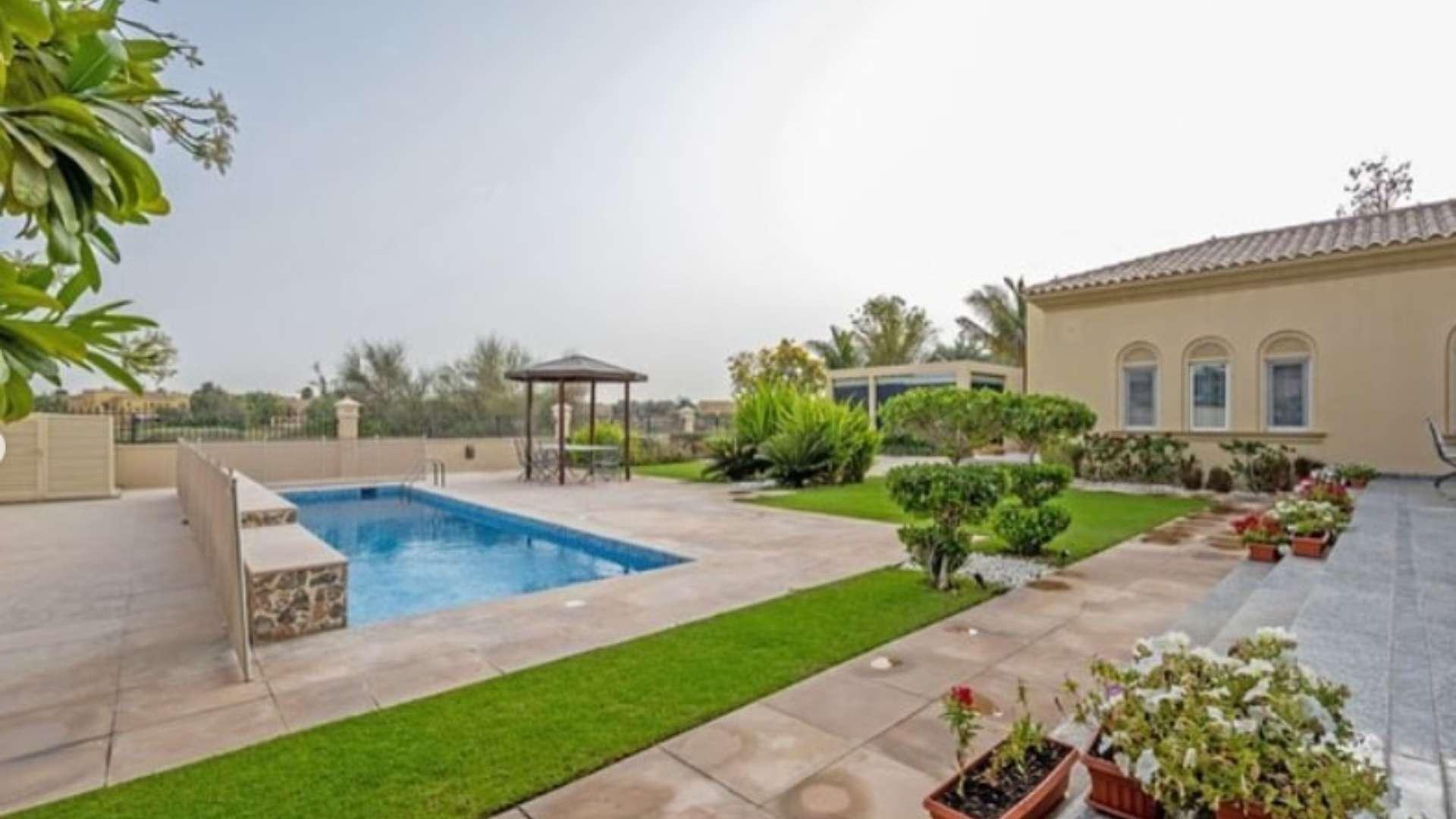 Luxurious Arabian Ranches villa with pool and golf course views for sale
