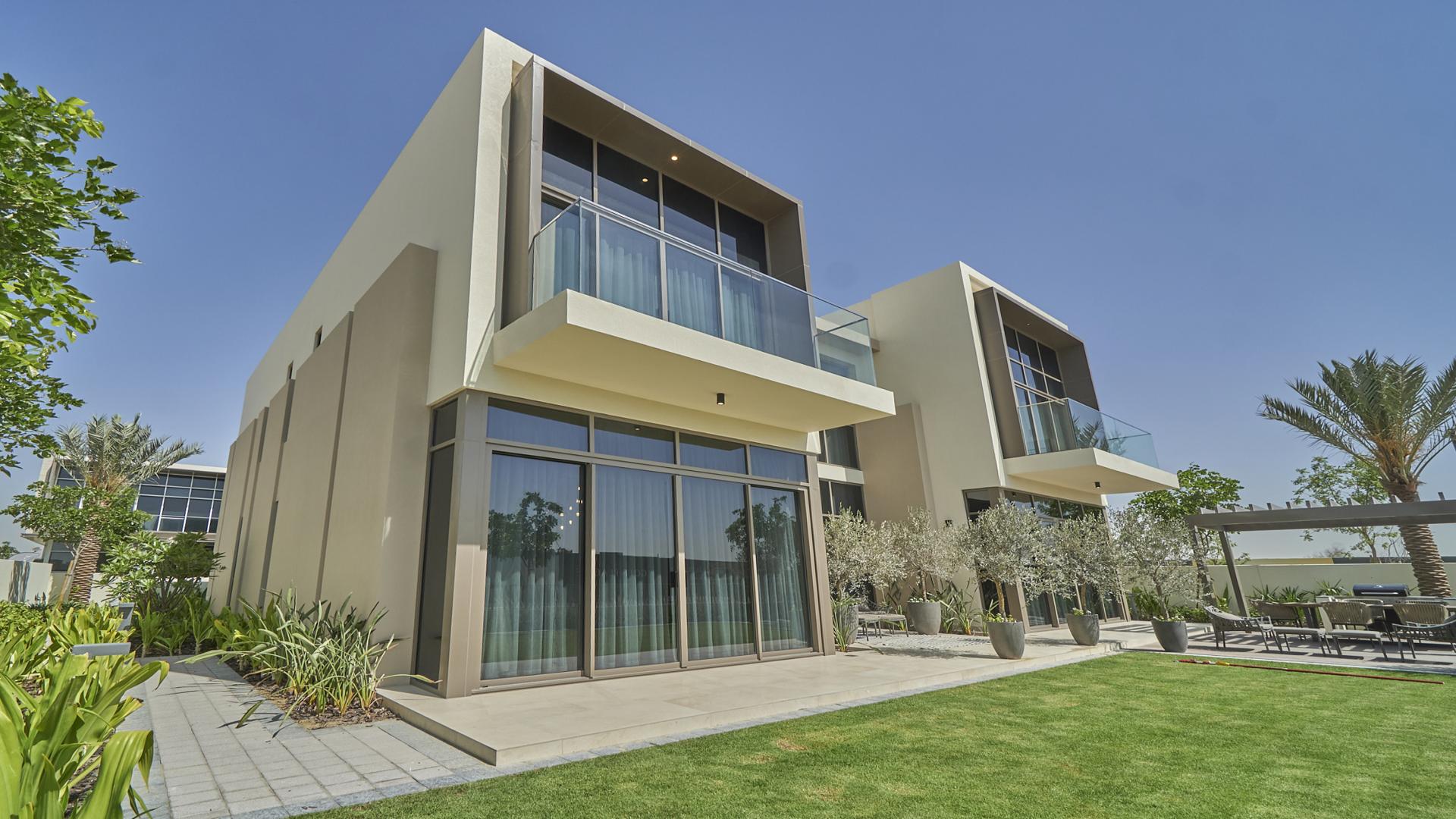 Brand new five-bedroom villa exterior in Golf Place, Dubai Hills Estate, for sale
