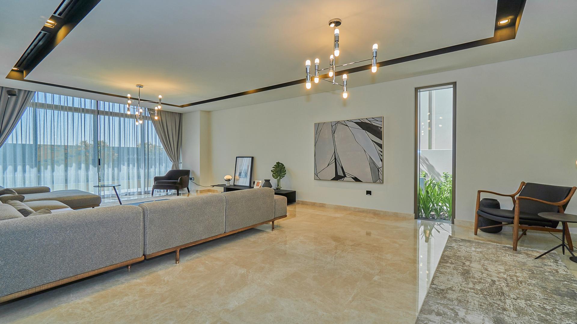Luxurious living room in 5-bedroom villa, Golf Place, Dubai Hills Estate, modern decor