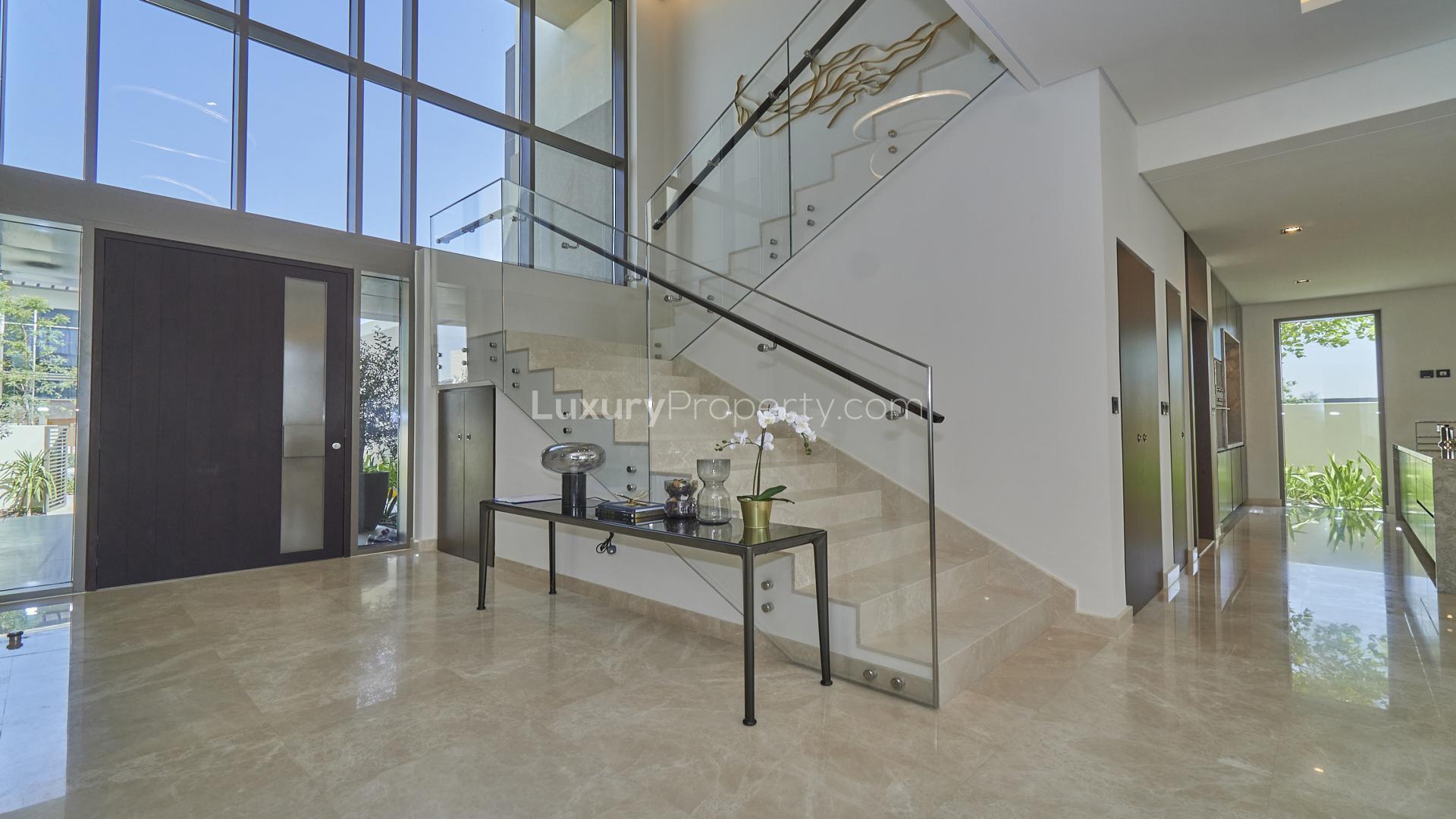 Luxurious living room in brand new five-bedroom villa, Golf Place, Dubai Hills Estate