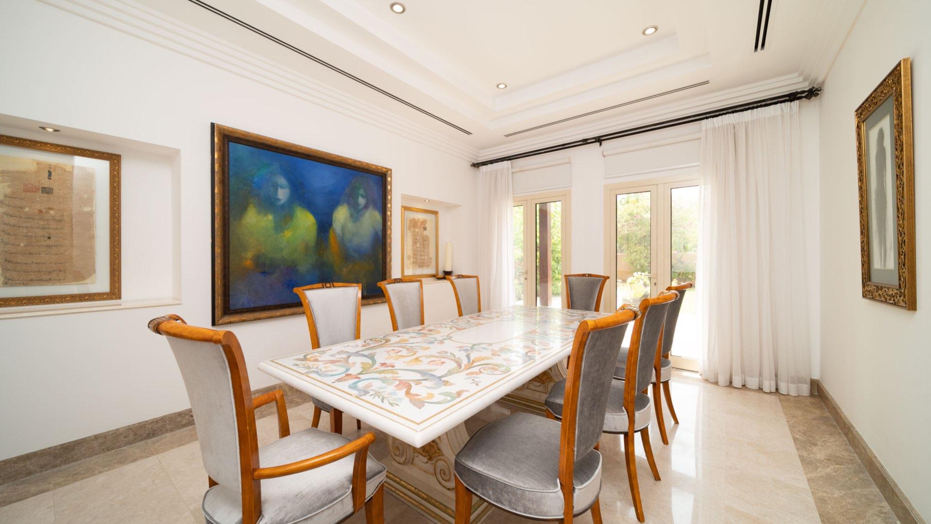 Elegant living room in E2 Hattan Villa, The Lakes, featuring stylish furniture and decor