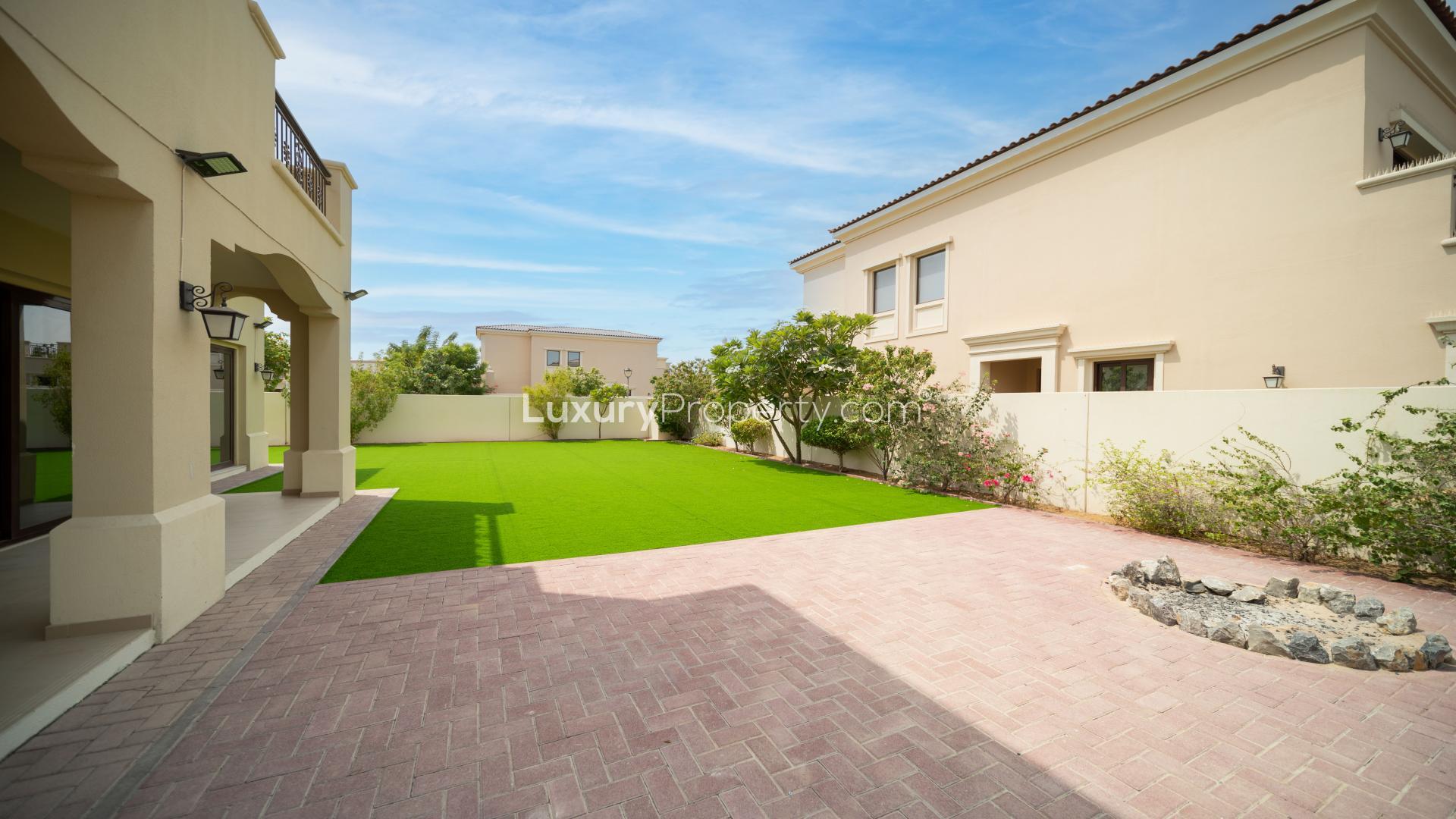 Corner villa with landscaped garden in Arabian Ranches 2, Lila community, for sale