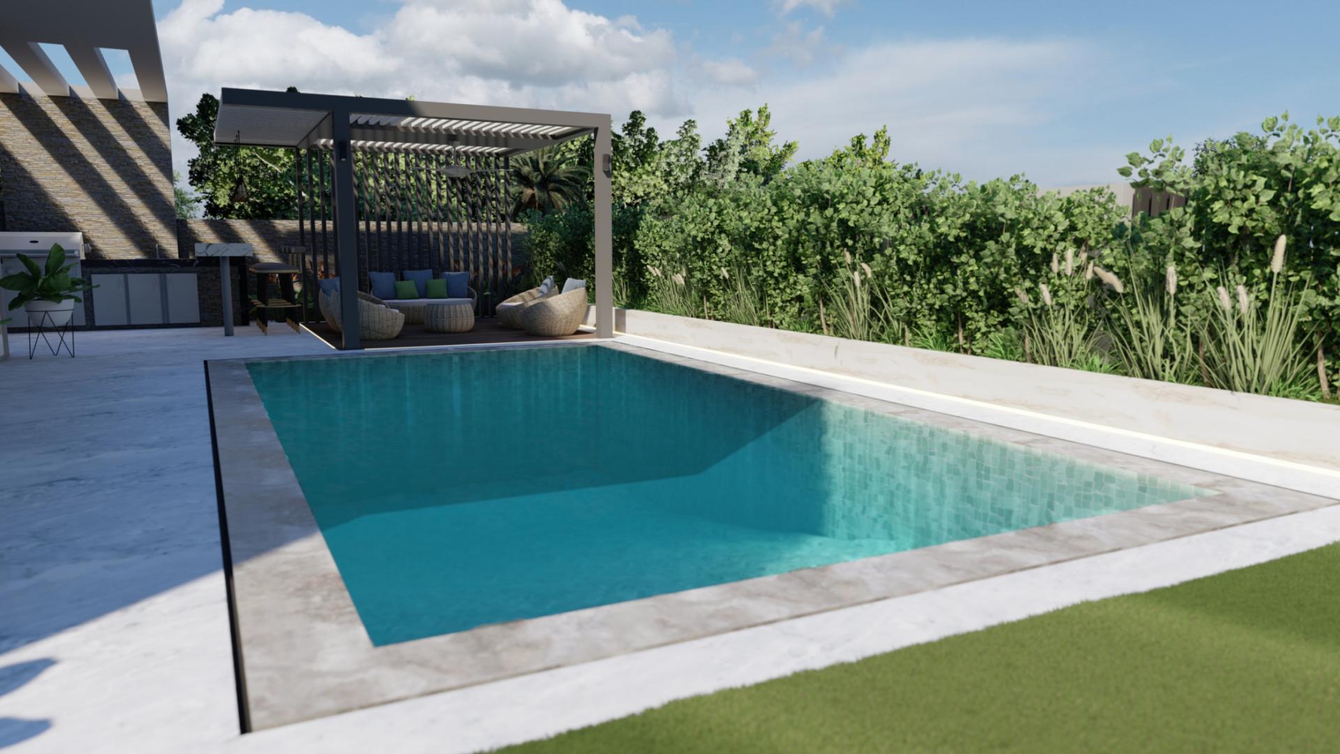 Luxurious villa with modern pool and garden in Tilal Al Ghaf, Harmony 3