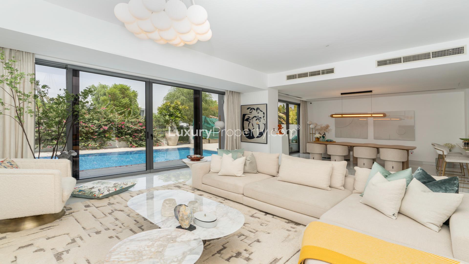 Modern 5 bed villa with pool and patio in Sidra 1, Dubai Hills Estate