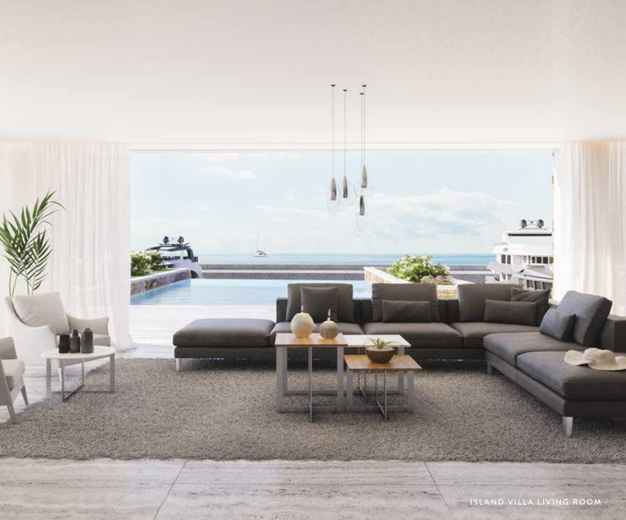 Modern beachfront villa with panoramic sea views in Ayia Napa Marina, Cyprus coast