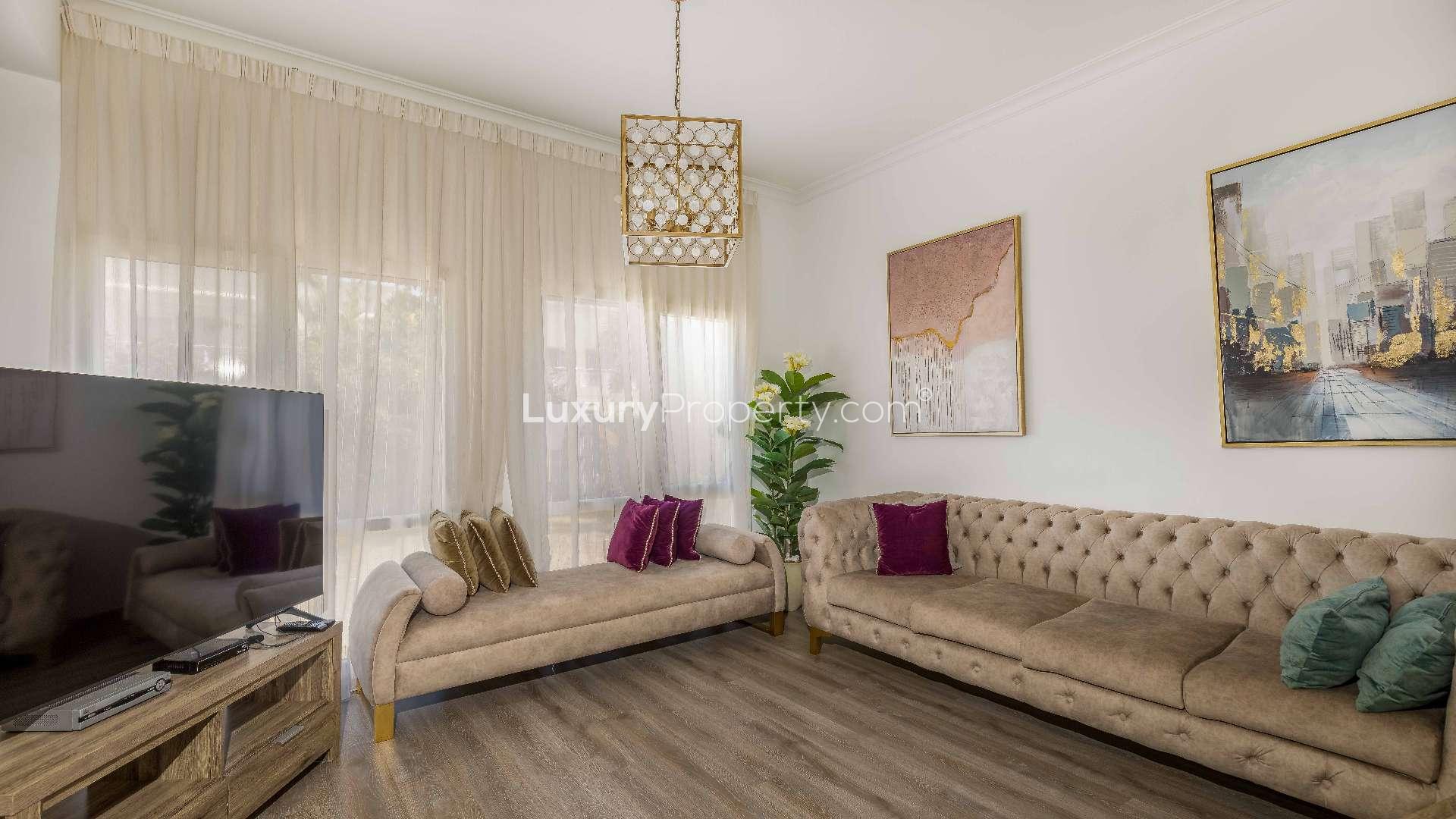 Lake view from Five Bedroom Villa in Meadows 6, perfect residential property for sale