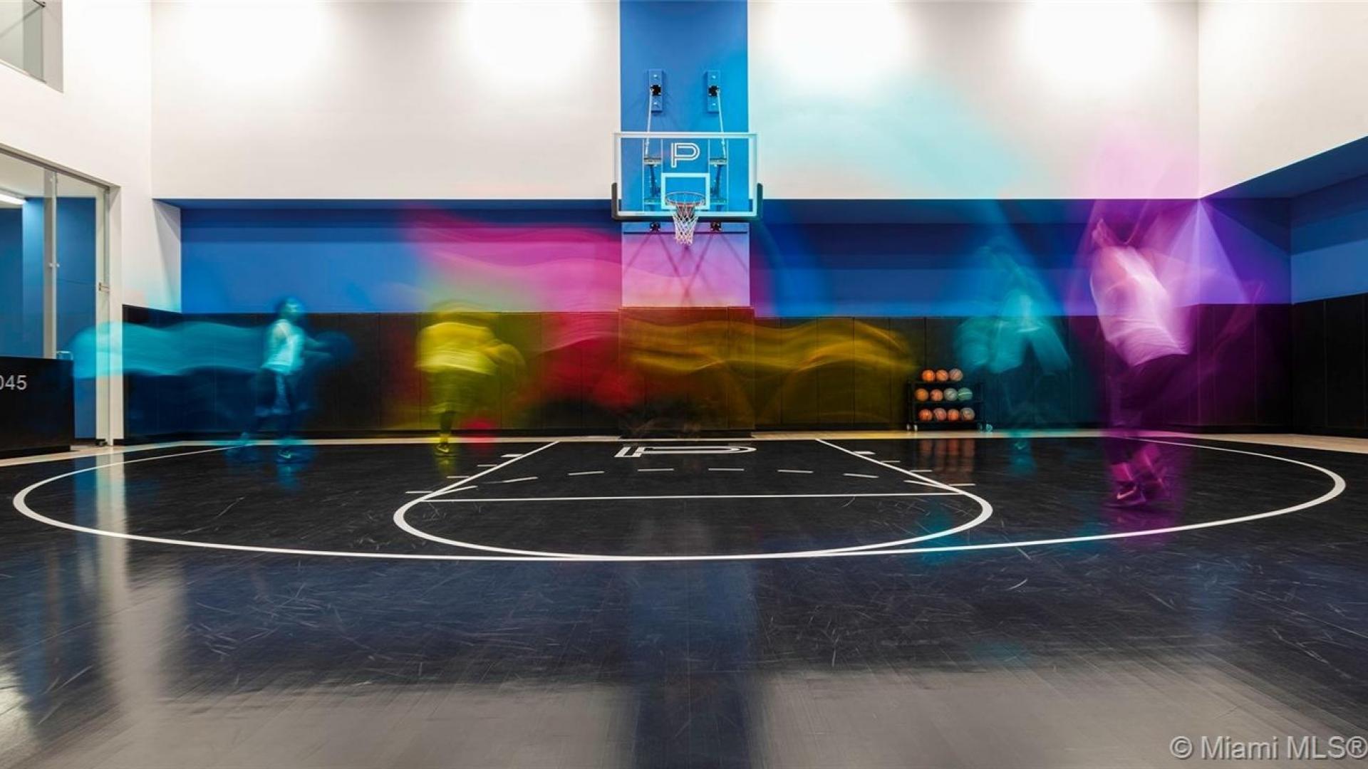 Luxurious Miami villa interior with ocean views, modern furnishings, and spacious open-plan layout