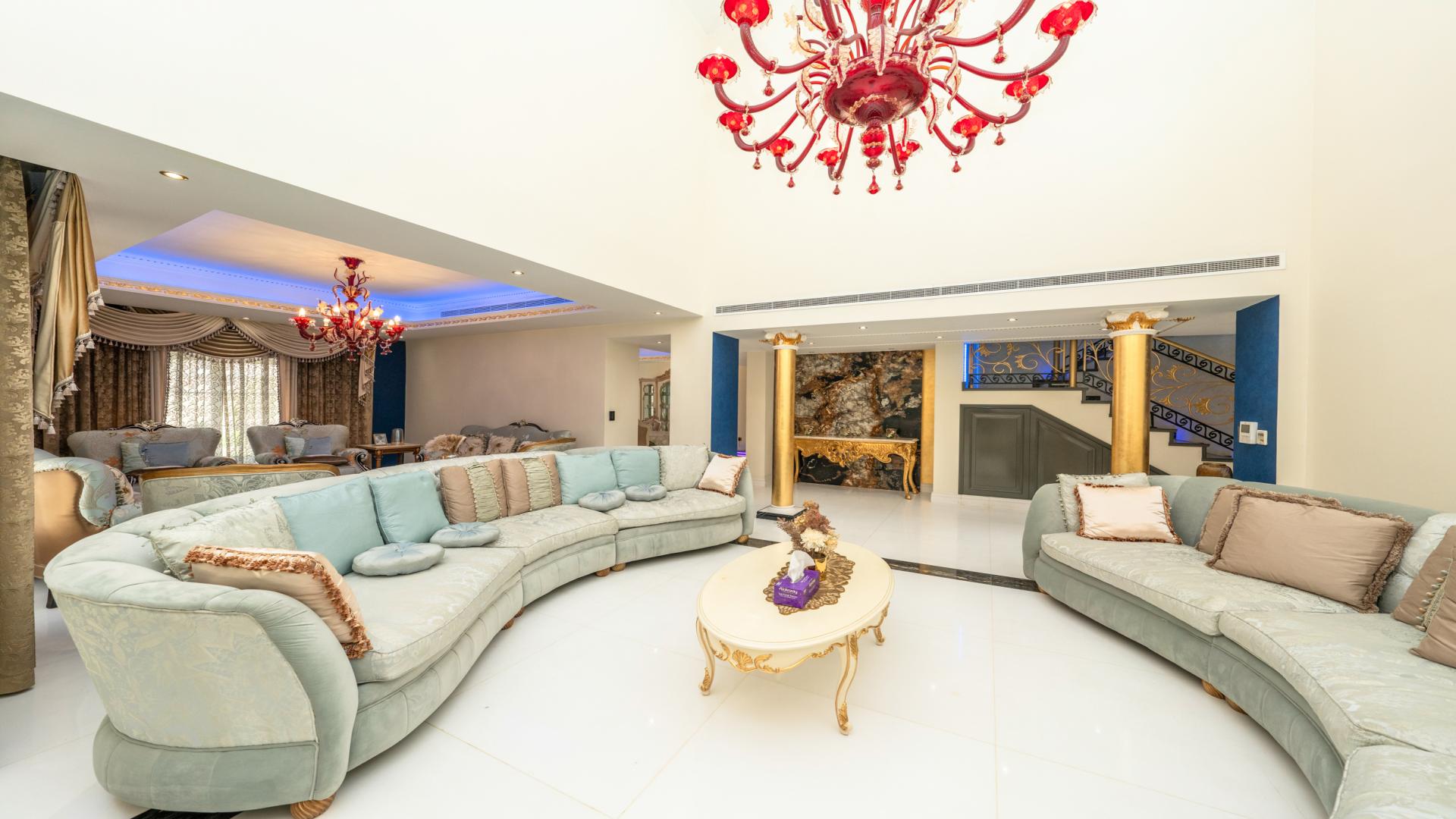 Luxurious modern kitchen in 5-bedroom villa, Mirador, Arabian Ranches, featuring elegant design