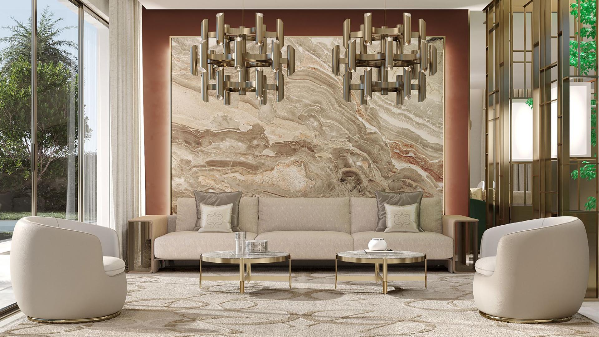 Luxury villa with pool and garden in Dubai Hills Estate, Palm Hills community