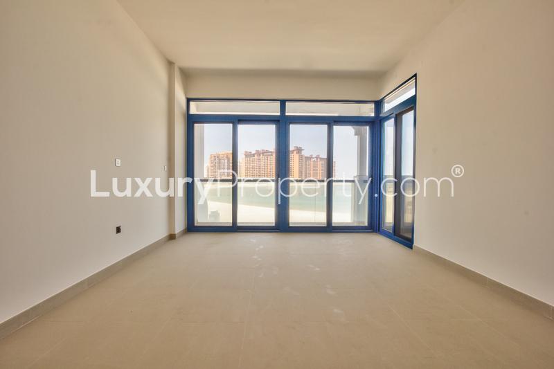 Rooftop terrace with pergola at Palma Residences villa on Palm Jumeirah, Dubai