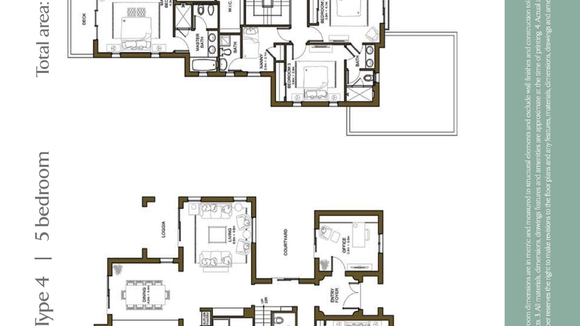 "Entrance sign of Rasha community in Arabian Ranches 2, lush greenery surrounds it.",Floorplan of 5-bedroom Rasha Villa, Arabian Ranches 2, showcasing layout and design details