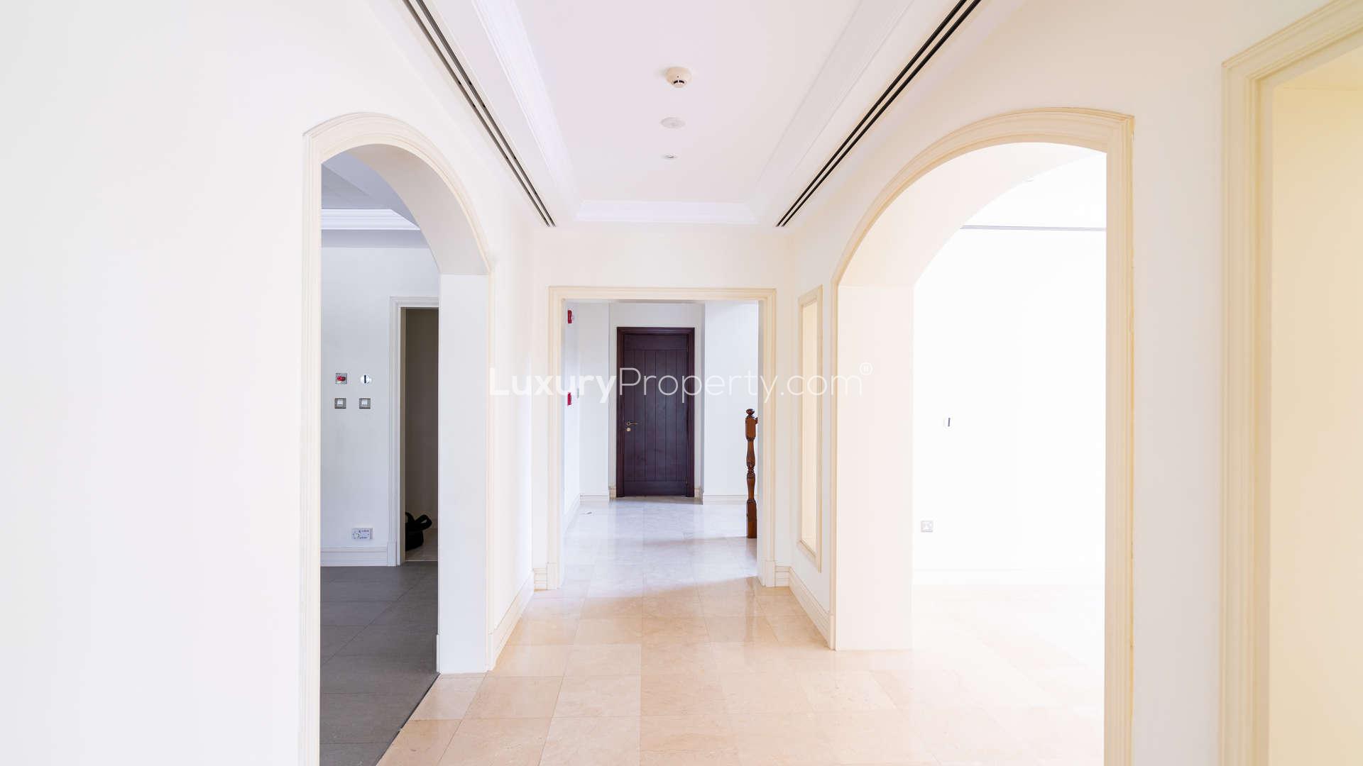 Exquisite five-bedroom villa exterior in Redwood Avenue, Jumeirah Golf Estates, for sale