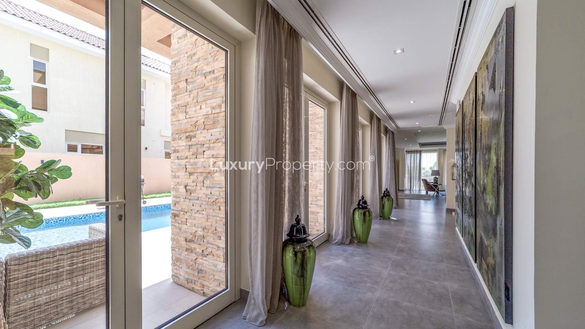 Luxurious living room in five-bedroom villa, Sienna Views, Jumeirah Golf Estates, rent-to-own option