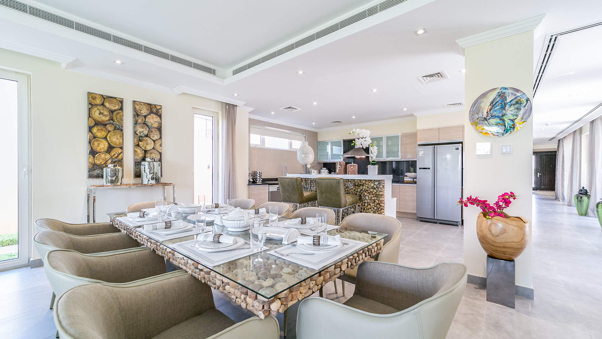 Five-bedroom villa exterior in Sienna Views, Jumeirah Golf Estates, available for rent-to-own